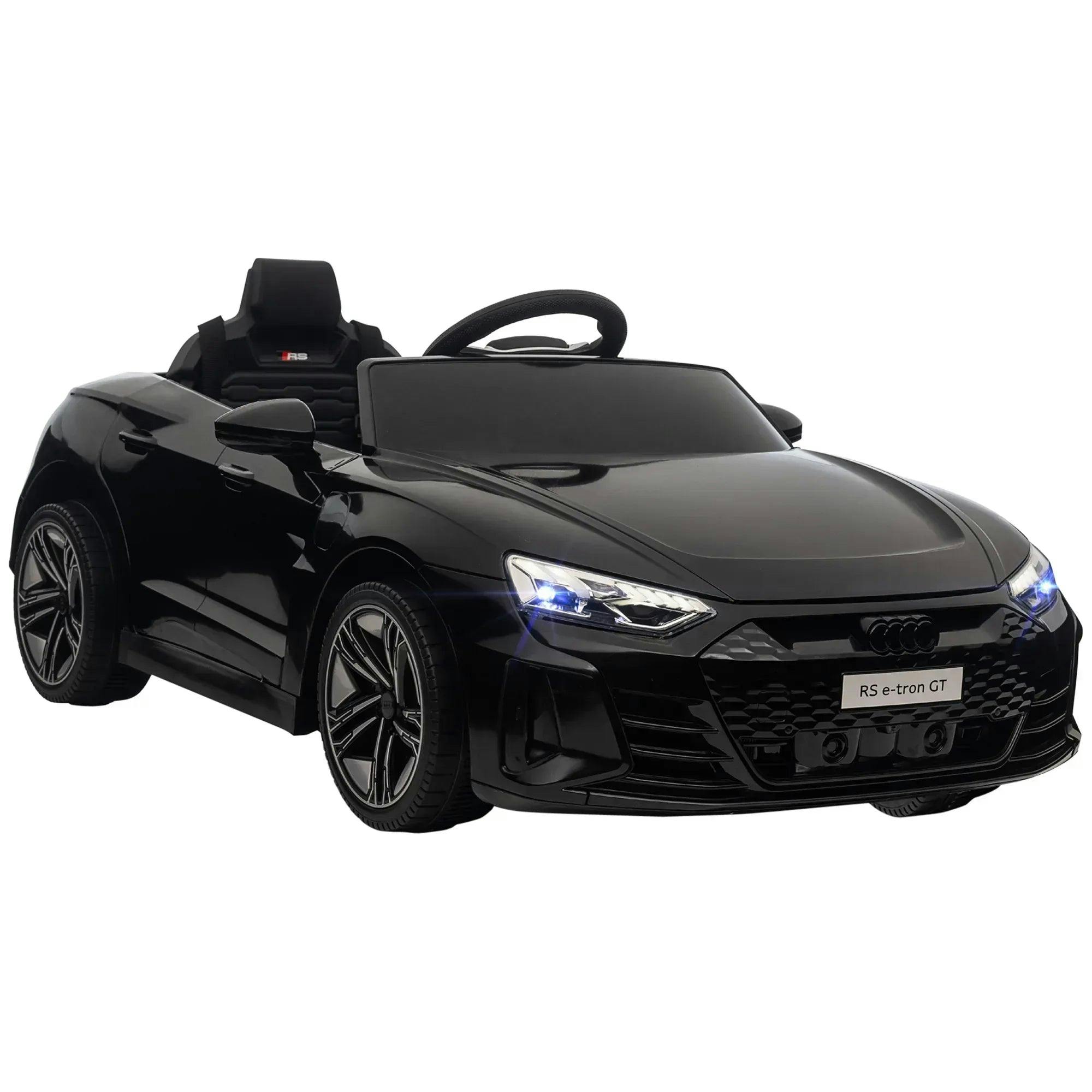 Homcom Unisex Black Audi Rs E-Tron Gt Licensed 12V Kids Electric Ride On W/ Remote In Size 12 - Image 7