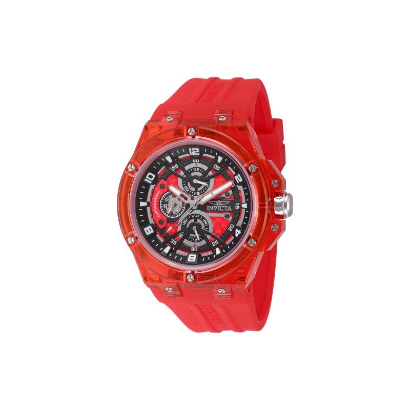 Invicta Men's Red Racing Watch In-48801 - One Size - Silicone