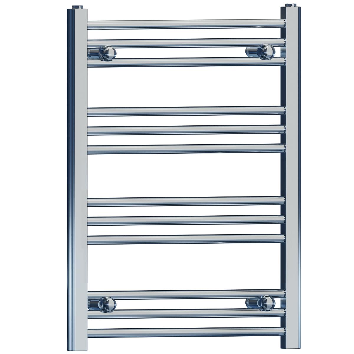 Myhomeware 400Mm X 700Mm Chrome Heated Bathroom Towel Rail Radiator For Central Heating Elegant Designer Uk Stock Clearance