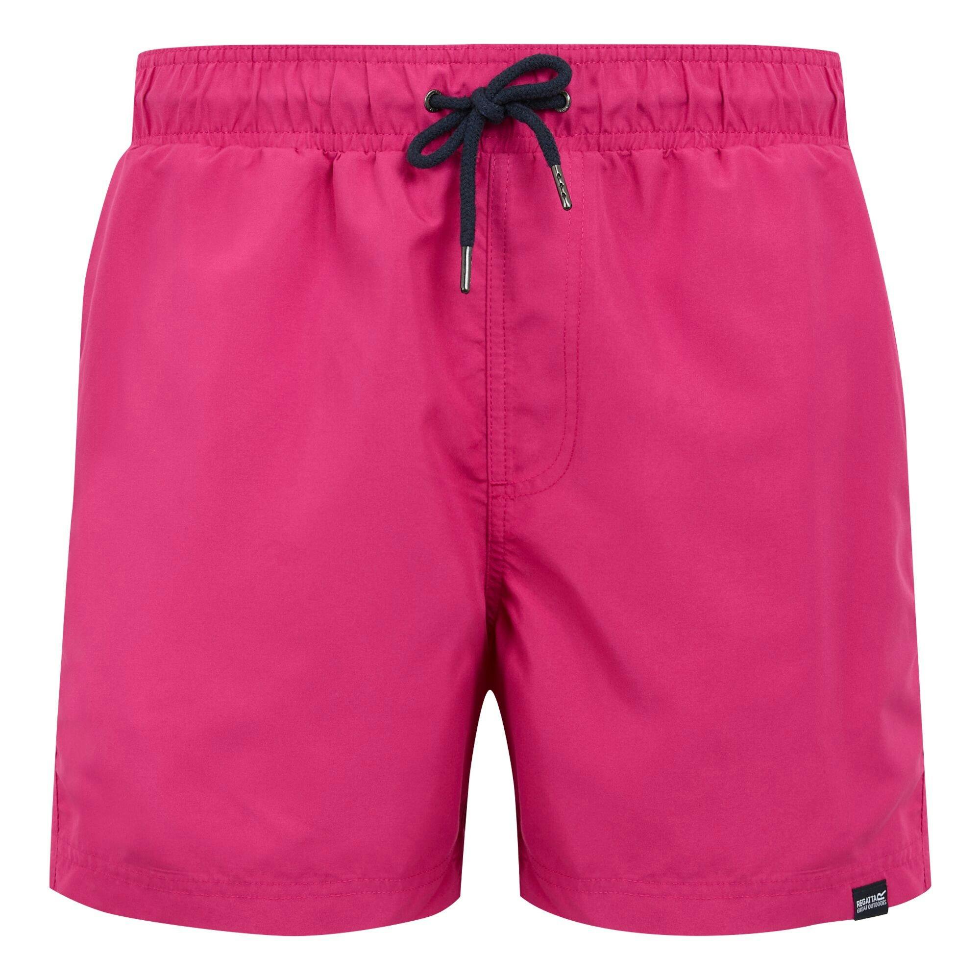 Regatta Men's Pink Mawson Ii Swim Shorts - Fusion/Navy - Xxl - Fusion/Navy - 100% Polyester