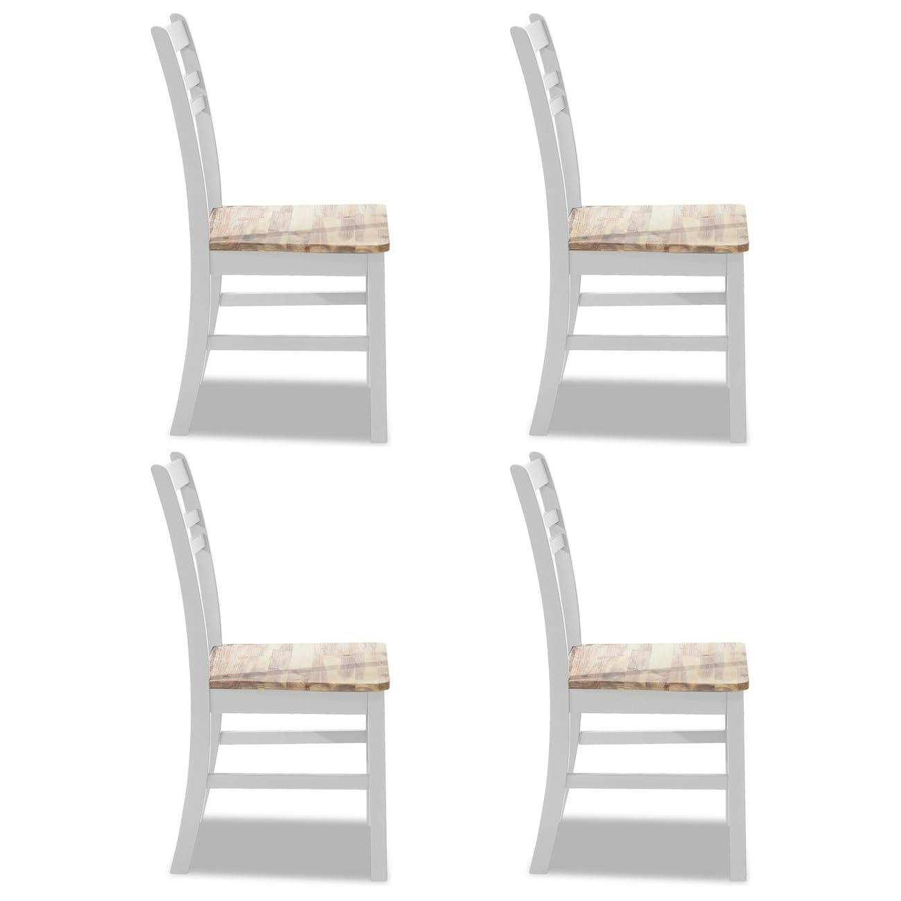 Rackhams White Florence Country Style Wooden Chairs Set Of 4