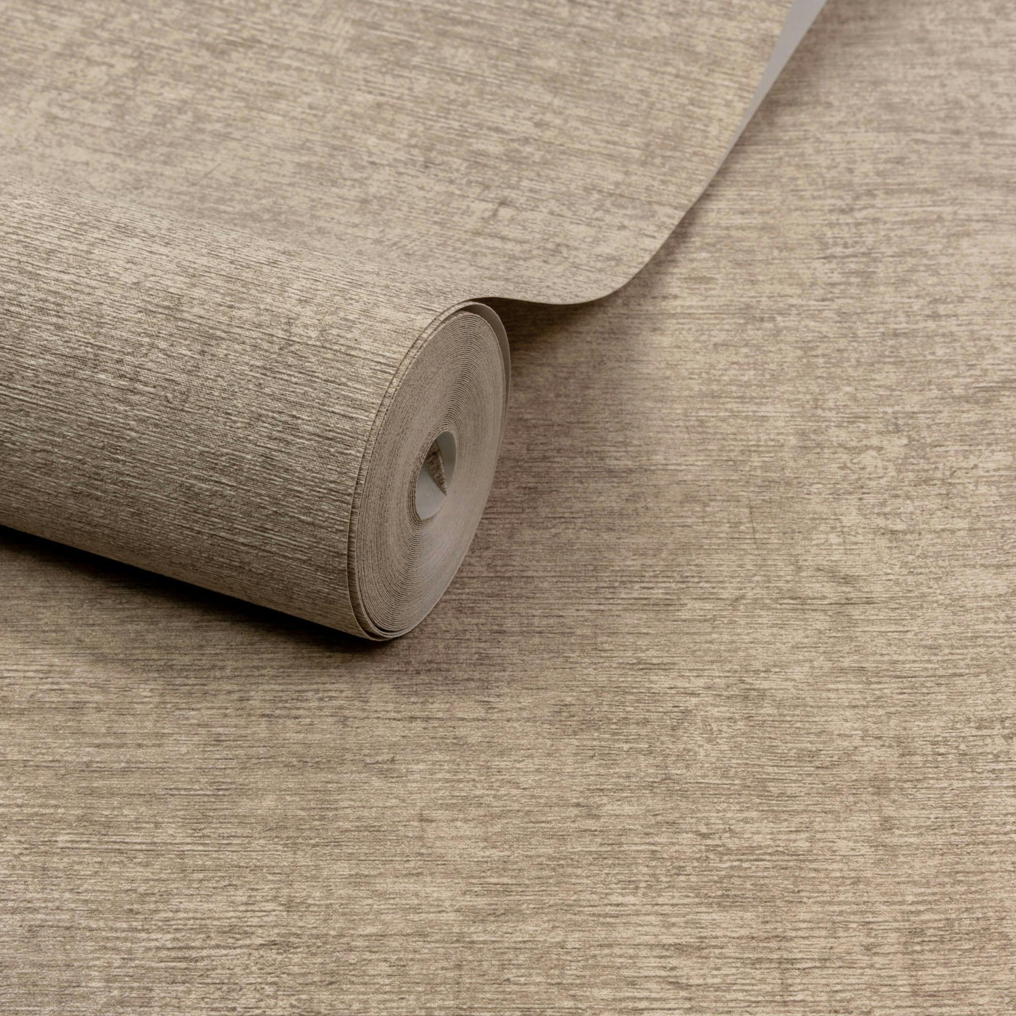 Rackhams Boutique Dakota Natural Texture Luxury Weight Embossed Wallpaper, Taupe