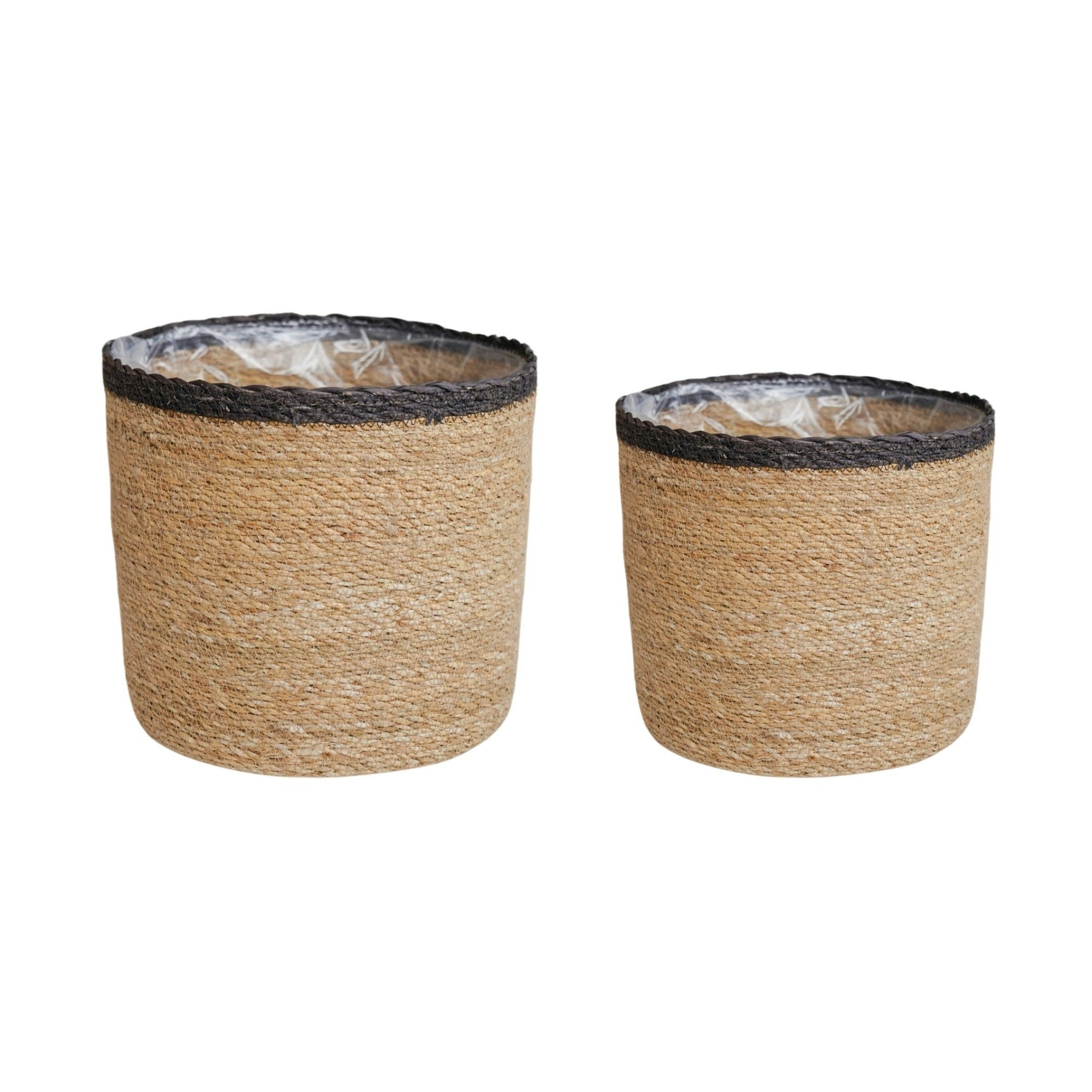 Rackhams Grey Theo Rim Basket Set Of 2 - Rim