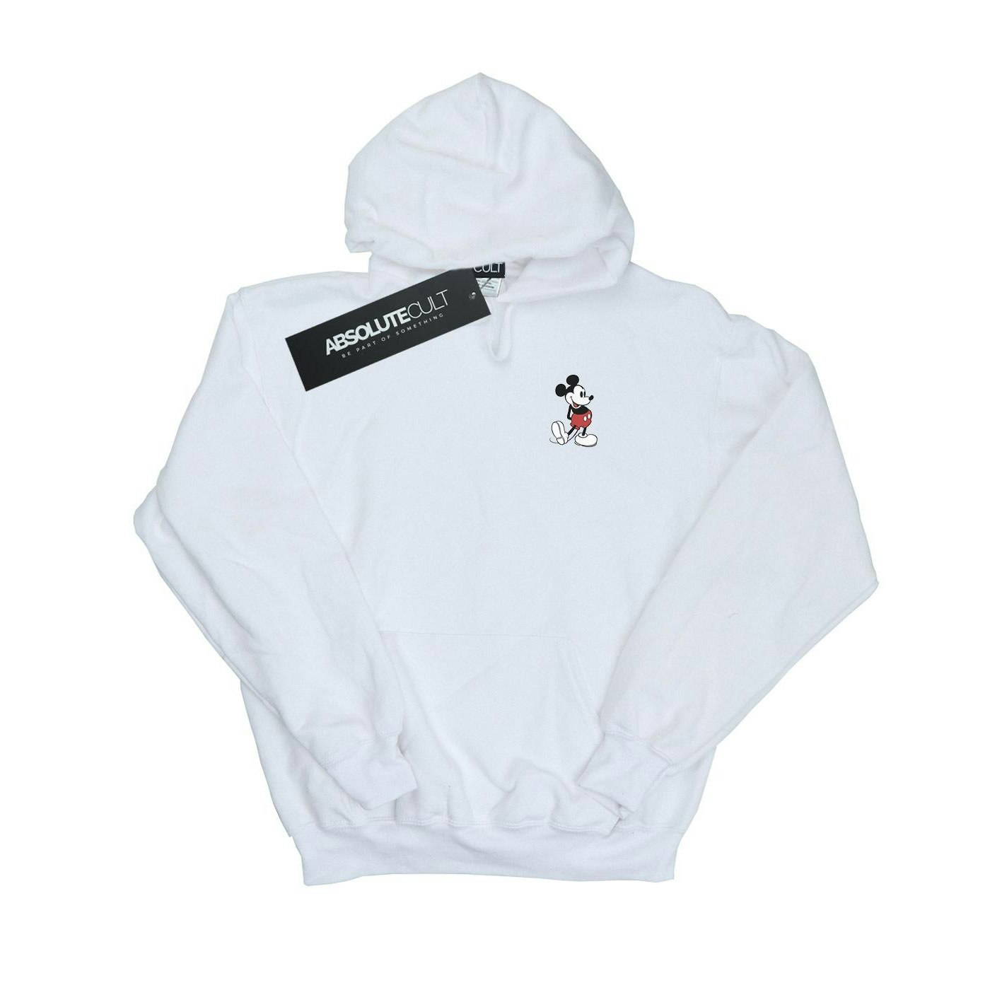 Disney Men's White Mickey Mouse Kickin Retro Chest Hoodie - Xxl