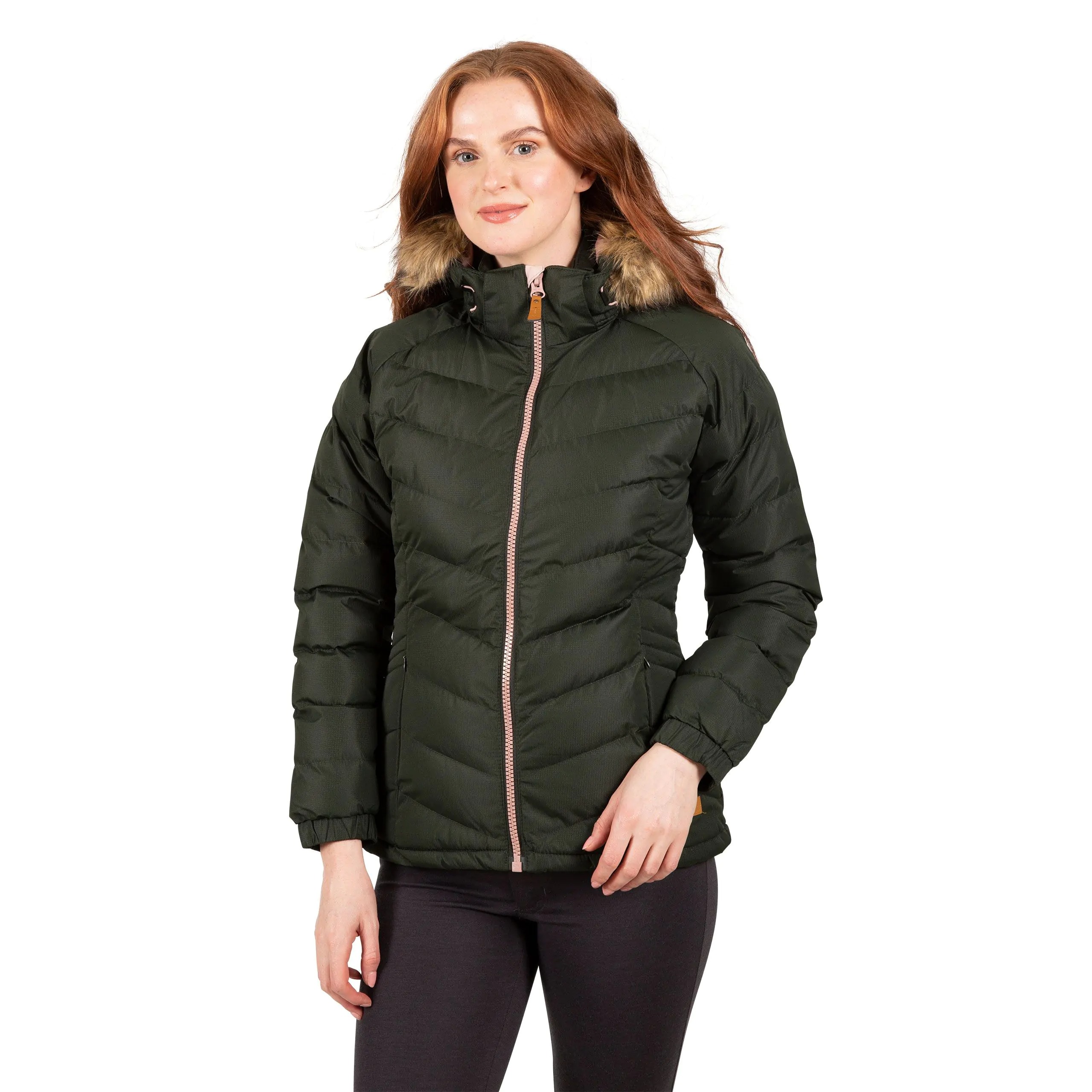 Trespass Women's Nadina Waterproof Padded Jacket - Olive - Olive - Small