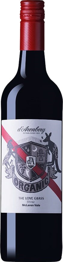 Various Wine Red/Black D Arenberg The Love Grass Shiraz Organic 2021 75Cl - Pack Of 6