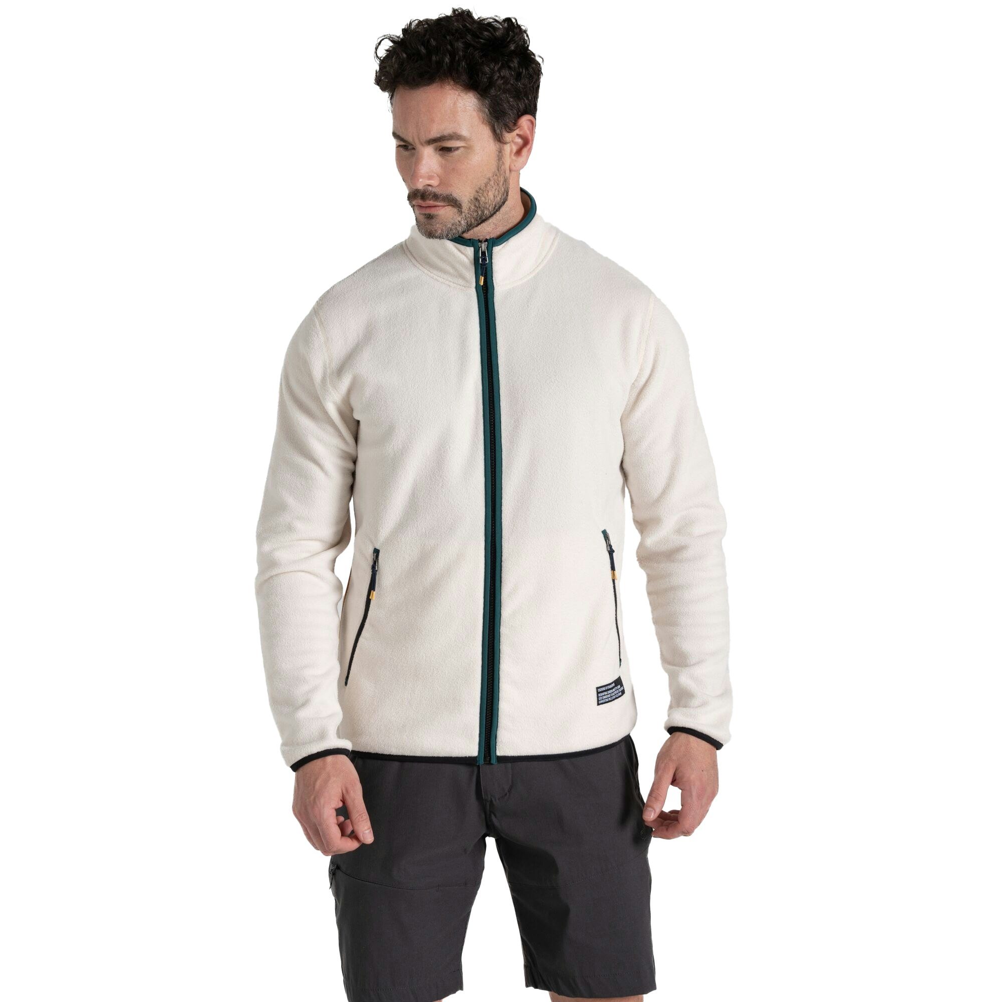 Craghoppers Men's Co2 Renu Technology Fleece Jacket - Ecru - Ecru - Xxl