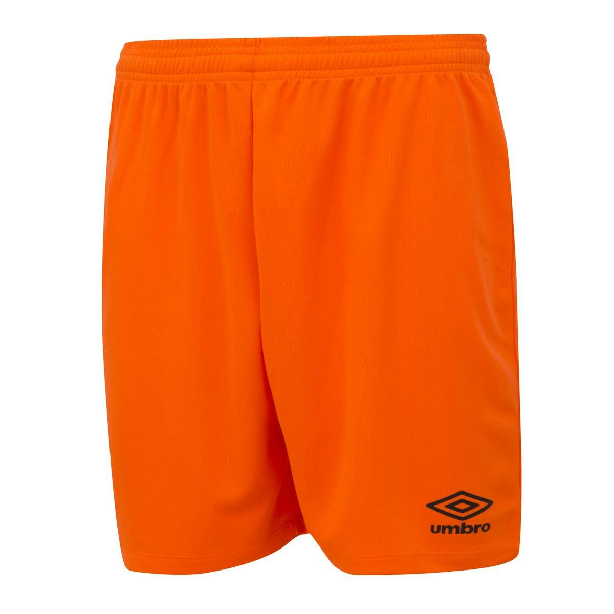 Umbro Men's Orange Club Ii Shorts - Shocking - Xxl - Shocking - 100% Polyester