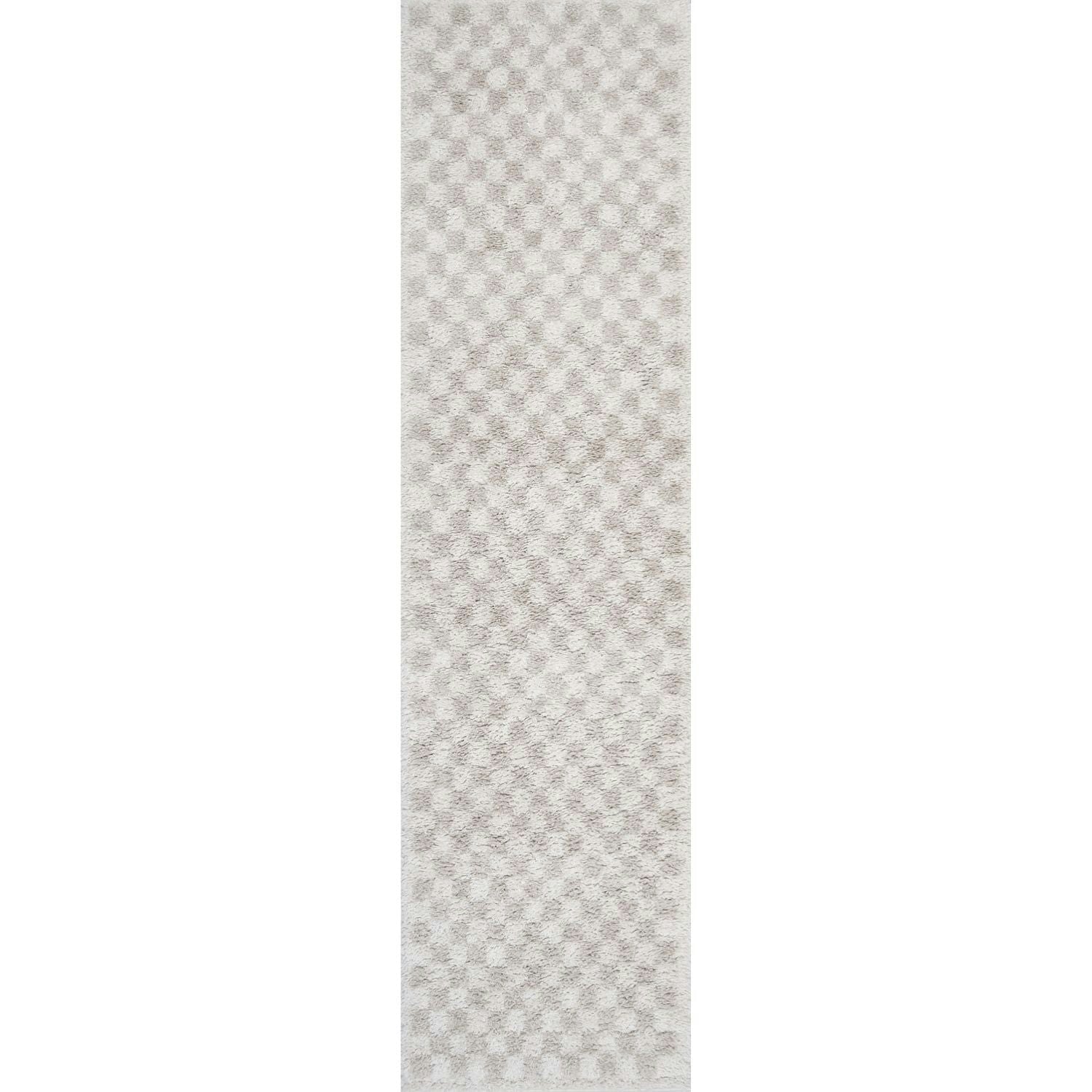Rackhams Cream Moodi Shaggy Nomari Rug - 80X300 Cm