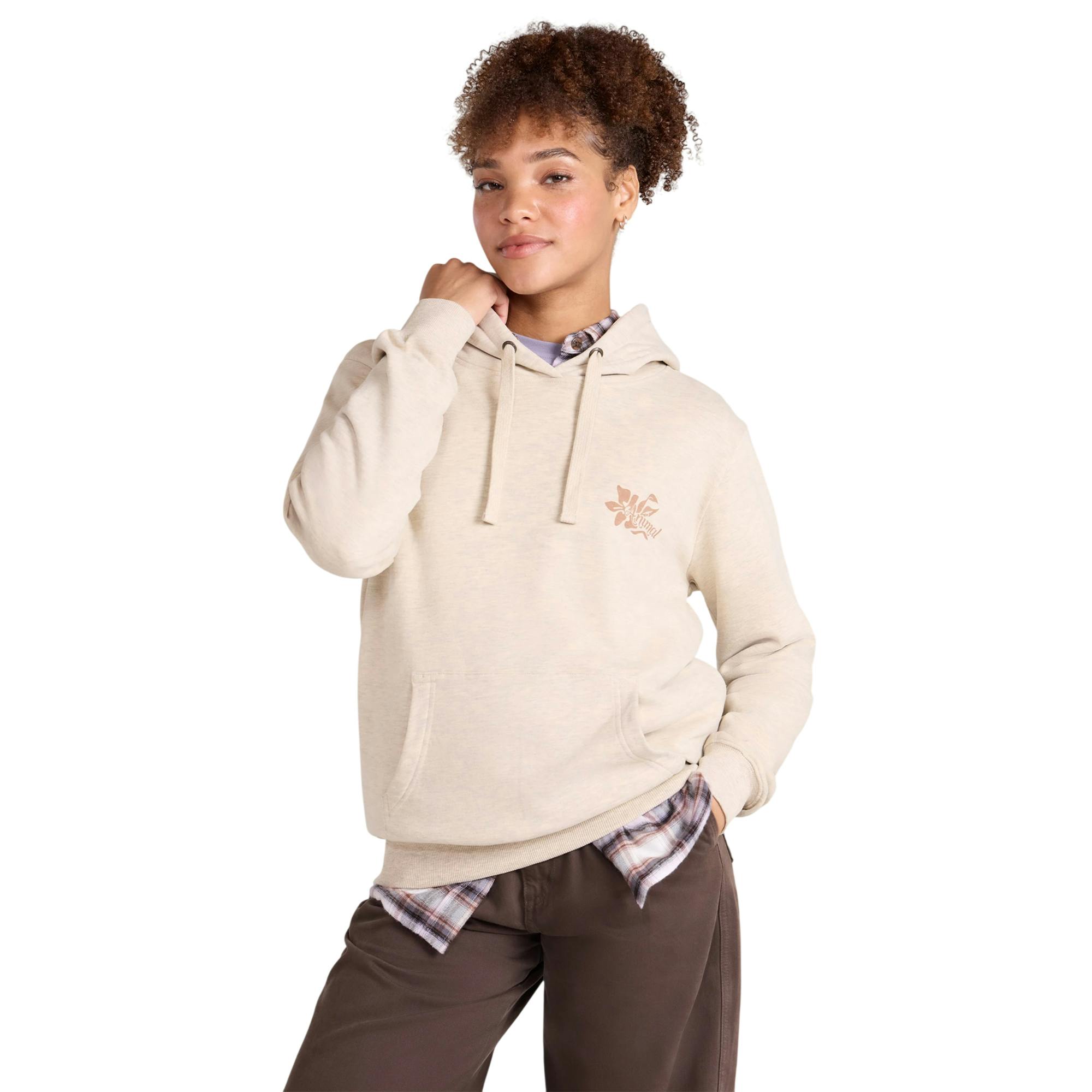 Animal Women's White Maya Logo Hoodie - Off - L - Off - 100% Organic Cotton