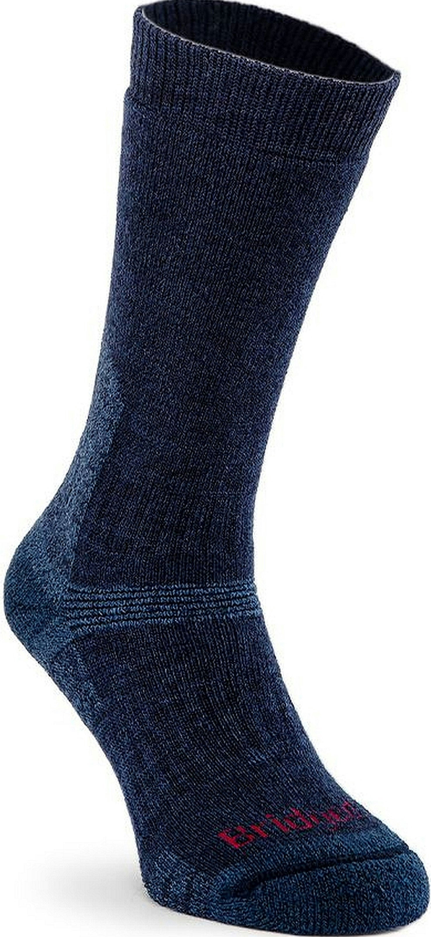 Bridgedale Unisex Blue Explorer Performance Heavyweight Merino Wool Crew Socks {Br-710151} - Navy - Medium