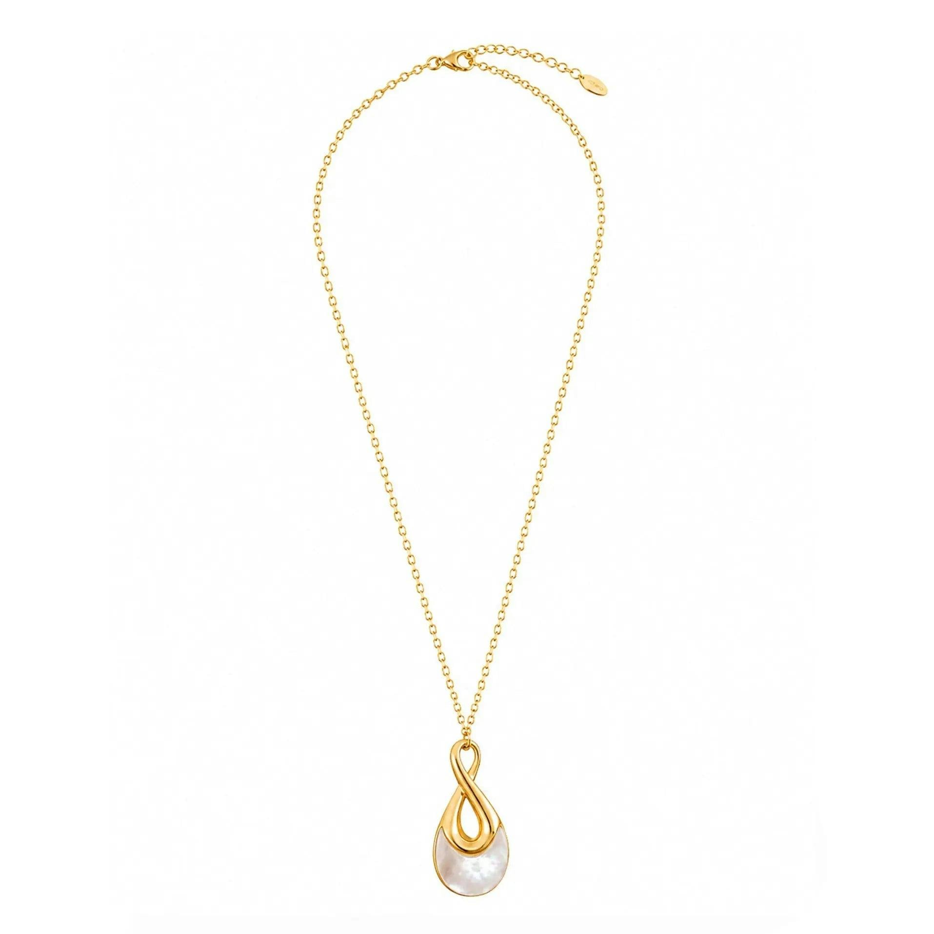 Luxe Tones Women's Multicolor Marea Luxe 18K Gold Plated Shell Pendant Necklace - Image 2