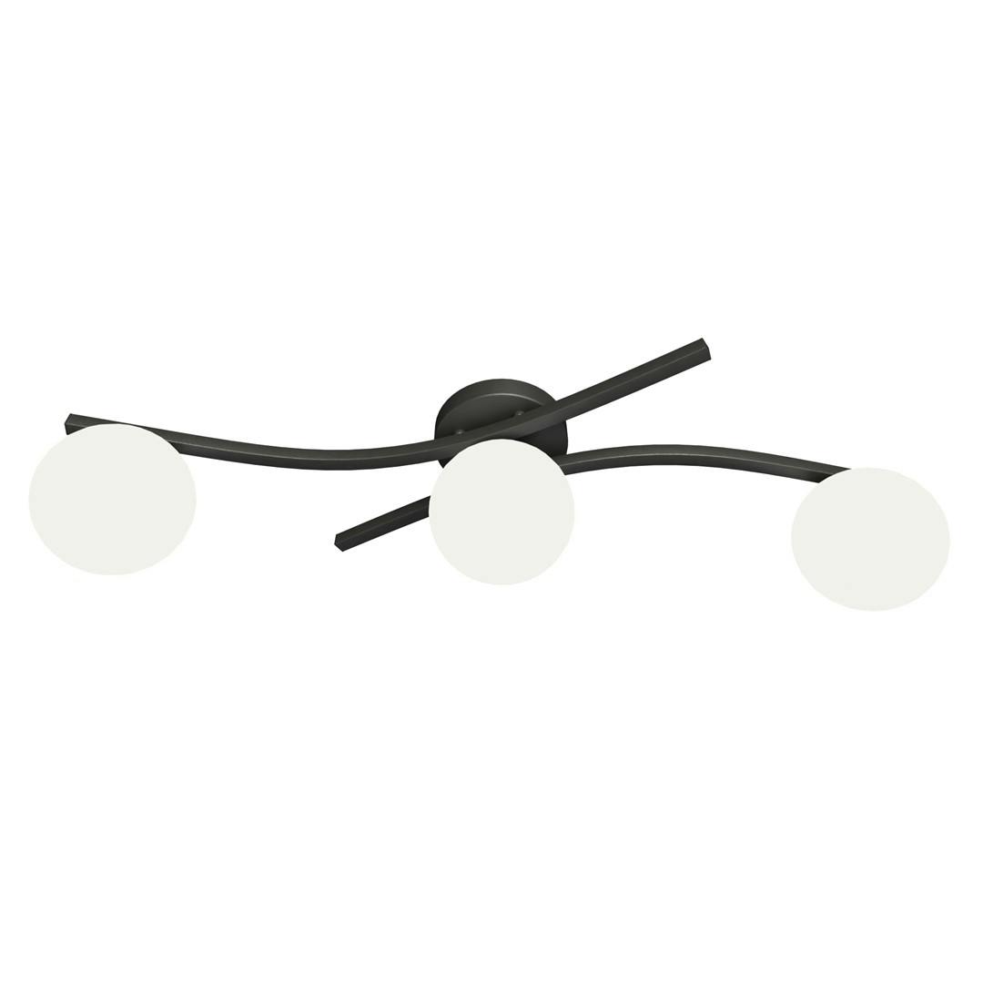 Emibig Black/White Opus Ceiling Lamp 3 X E14 With Shade