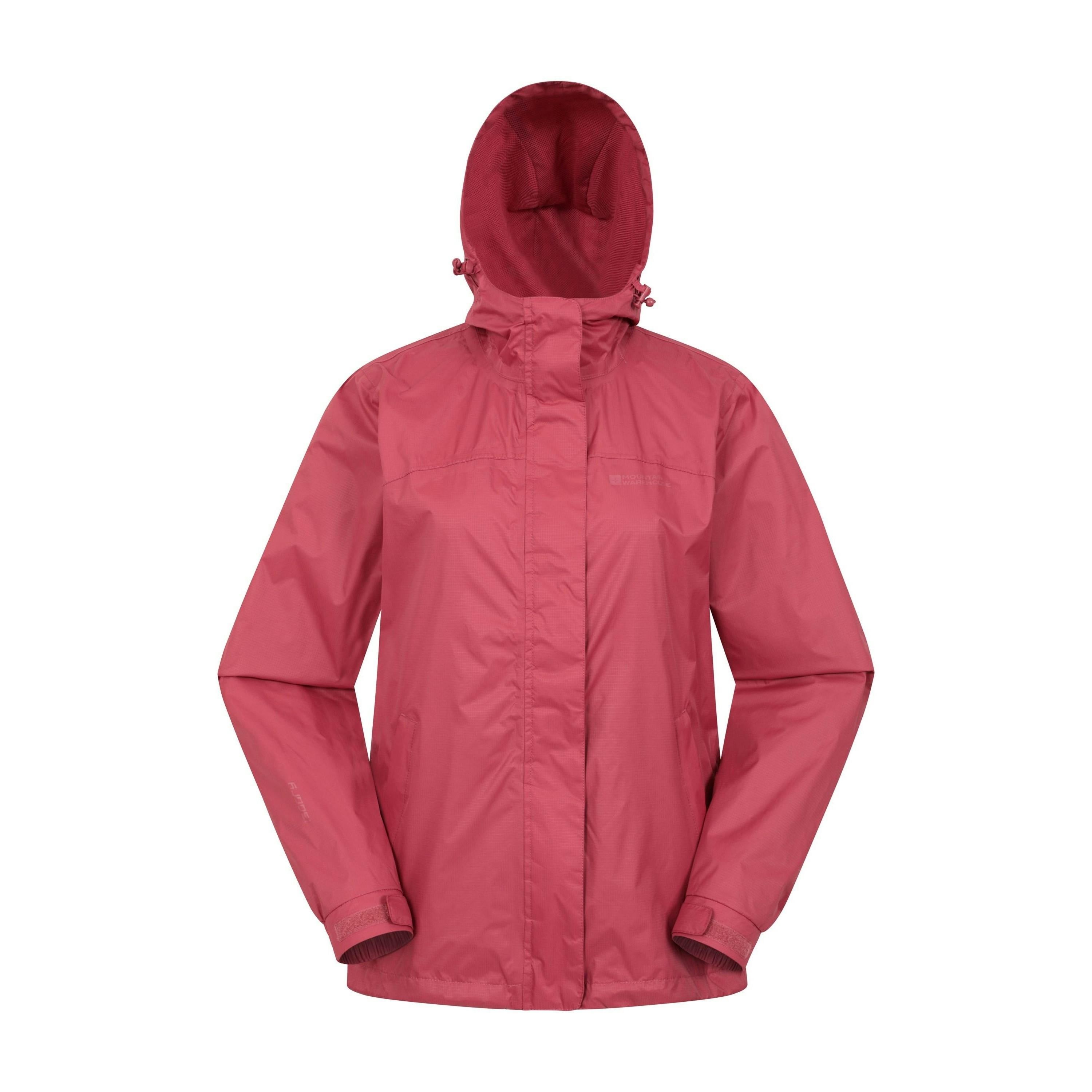Mountain Warehouse Women's Dark/Pink Torrent Waterproof Jacket - 18 Uk - 100% Polyamide