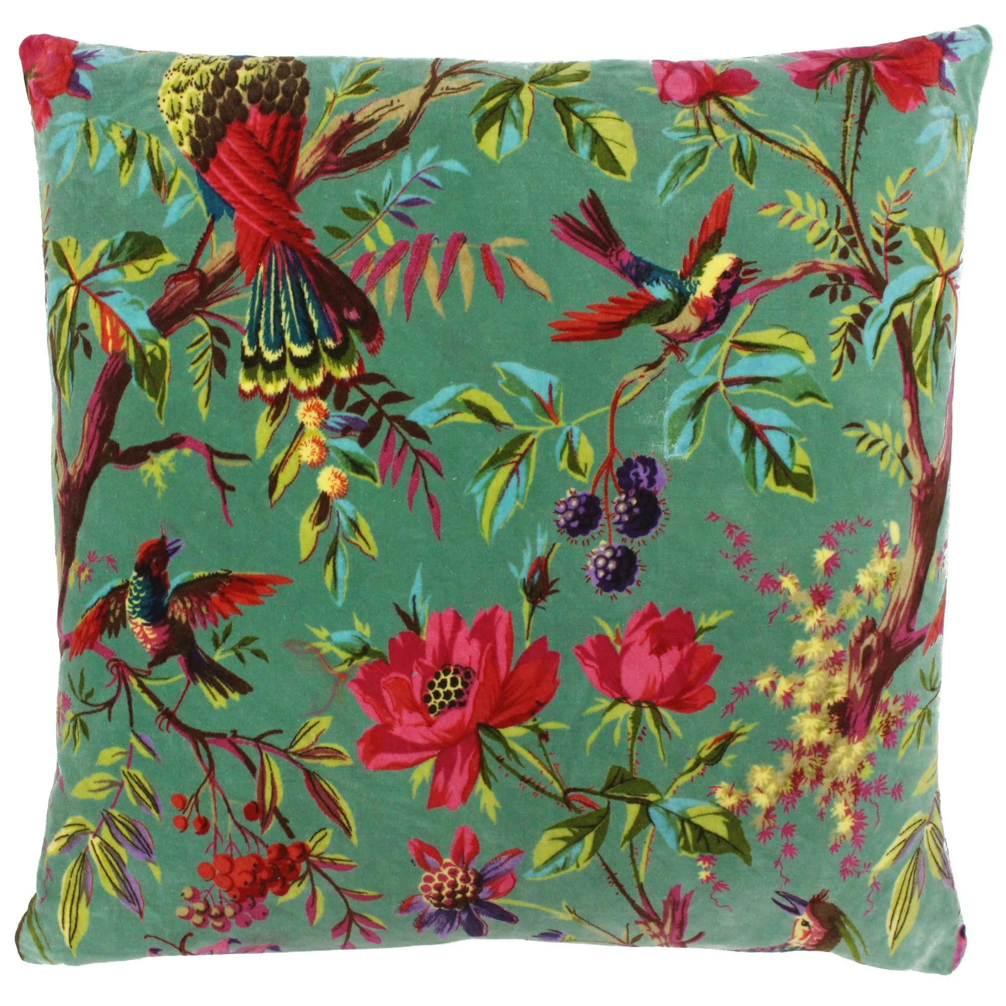 Rackhams Riva Paoletti Paradise Square Cushion Cover - Mineral - 50 X 50Cm - Mineral - 100% Cotton