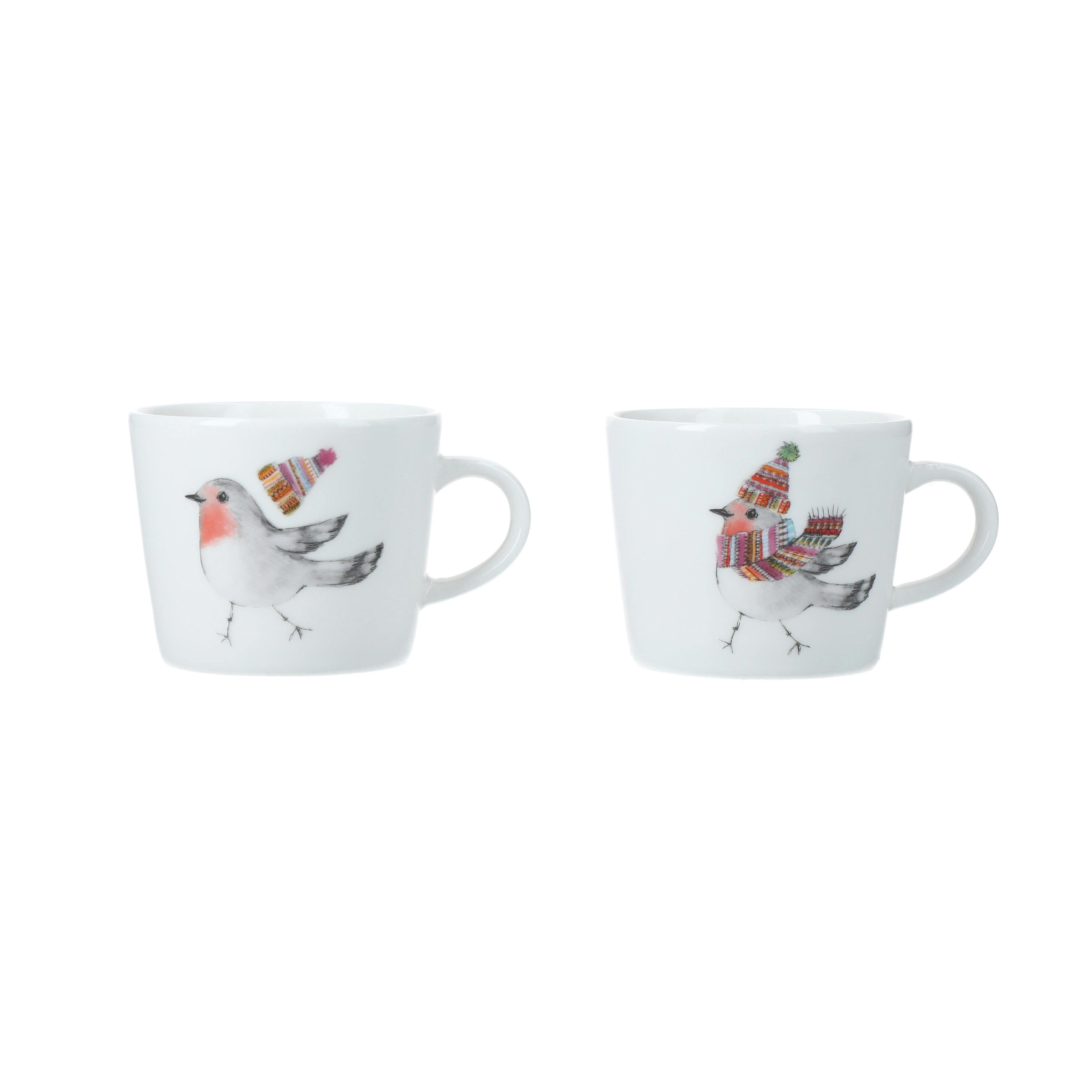 Mikasa Unisex White Tipperleyhill Robin Fine China Espresso Cup, Set Of 2, 90Ml In - Image 3