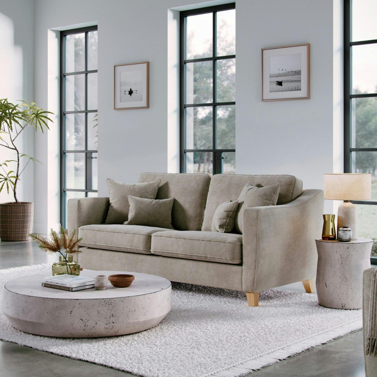 The Great Sofa Company The Elton Medium Sofa - Stone