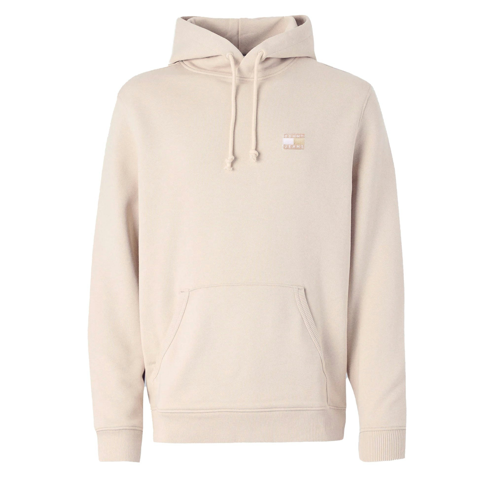 Tommy Hilfiger Tommy Jeans Tonal Logo Badge Hoodie Oat Marl Heather - S