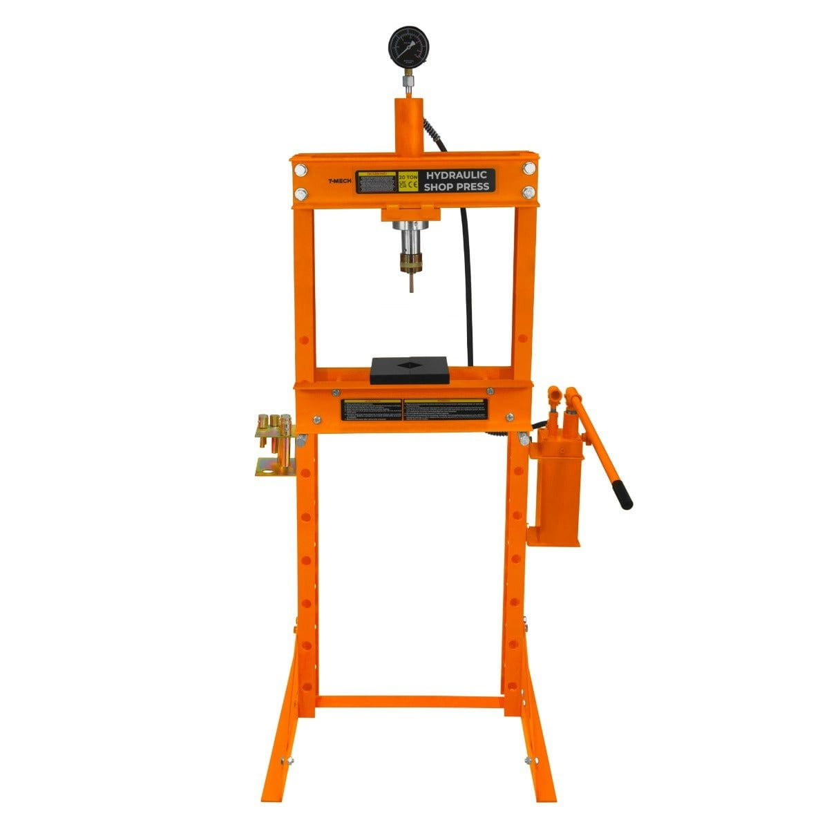 T-Mech Hydraulic Shop Press With Gauge – 20 Tonne