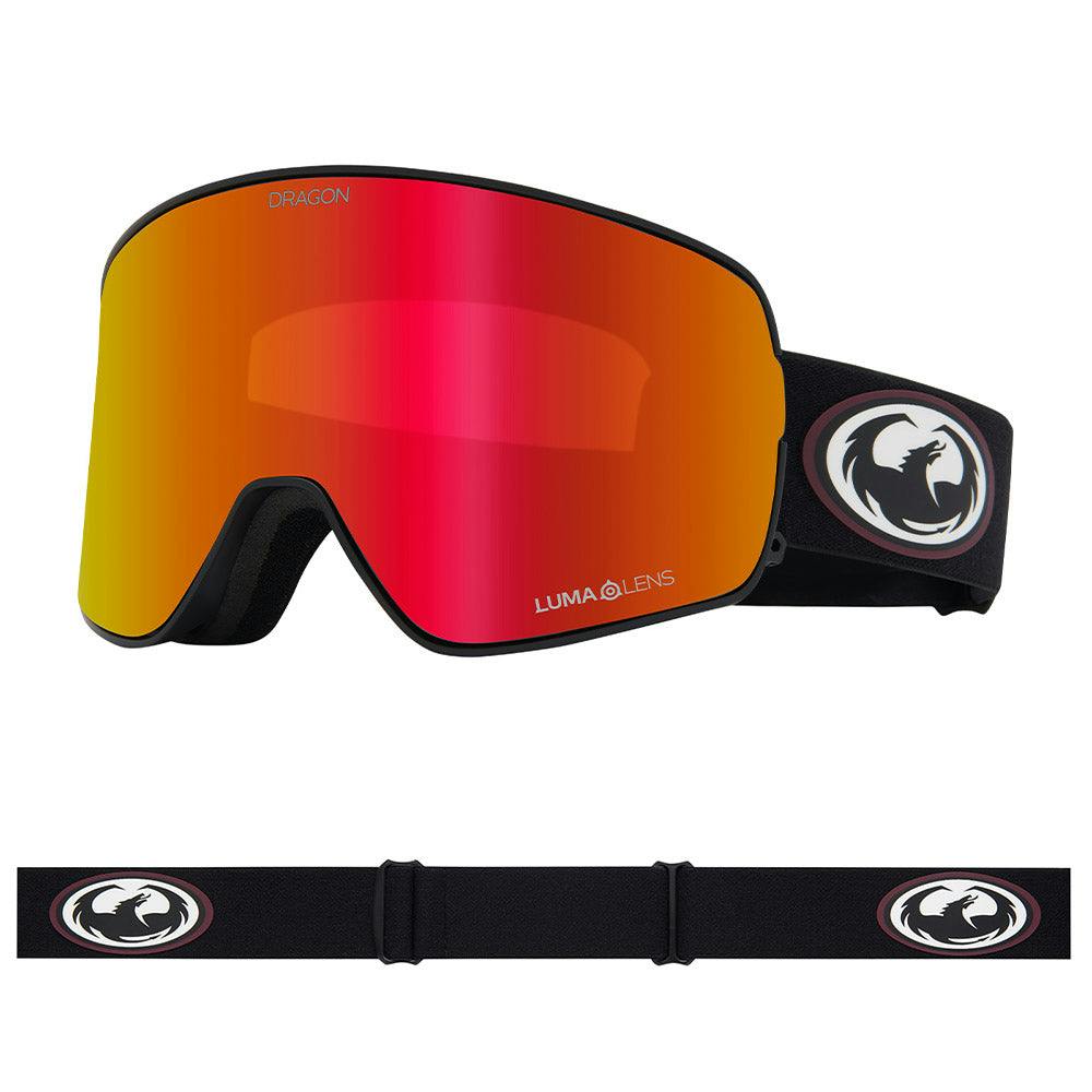 Dragon Red/Light Nfx2 - Old Skool With Lumalens Ionized & Lumalens Rose Lens - Medium Fit