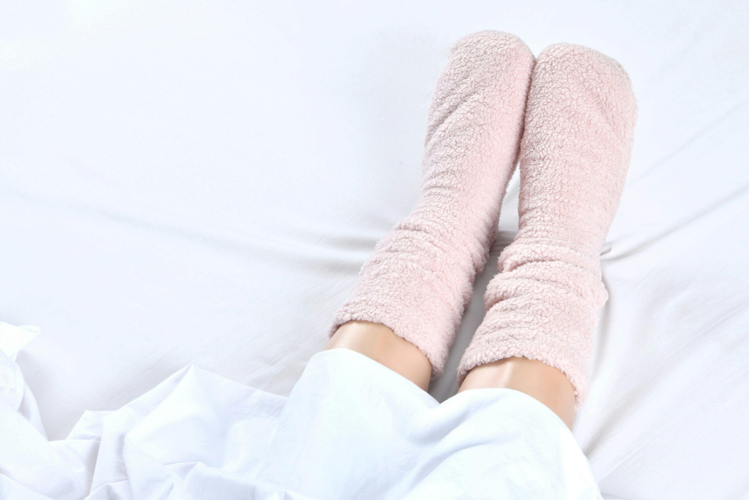 Smart Living Women's Dark Teddy Fleece Fuzzy Winter Socks - Soft, Cozy, Warm Fluffy Lounge Socks- Blush - Medium/Large
