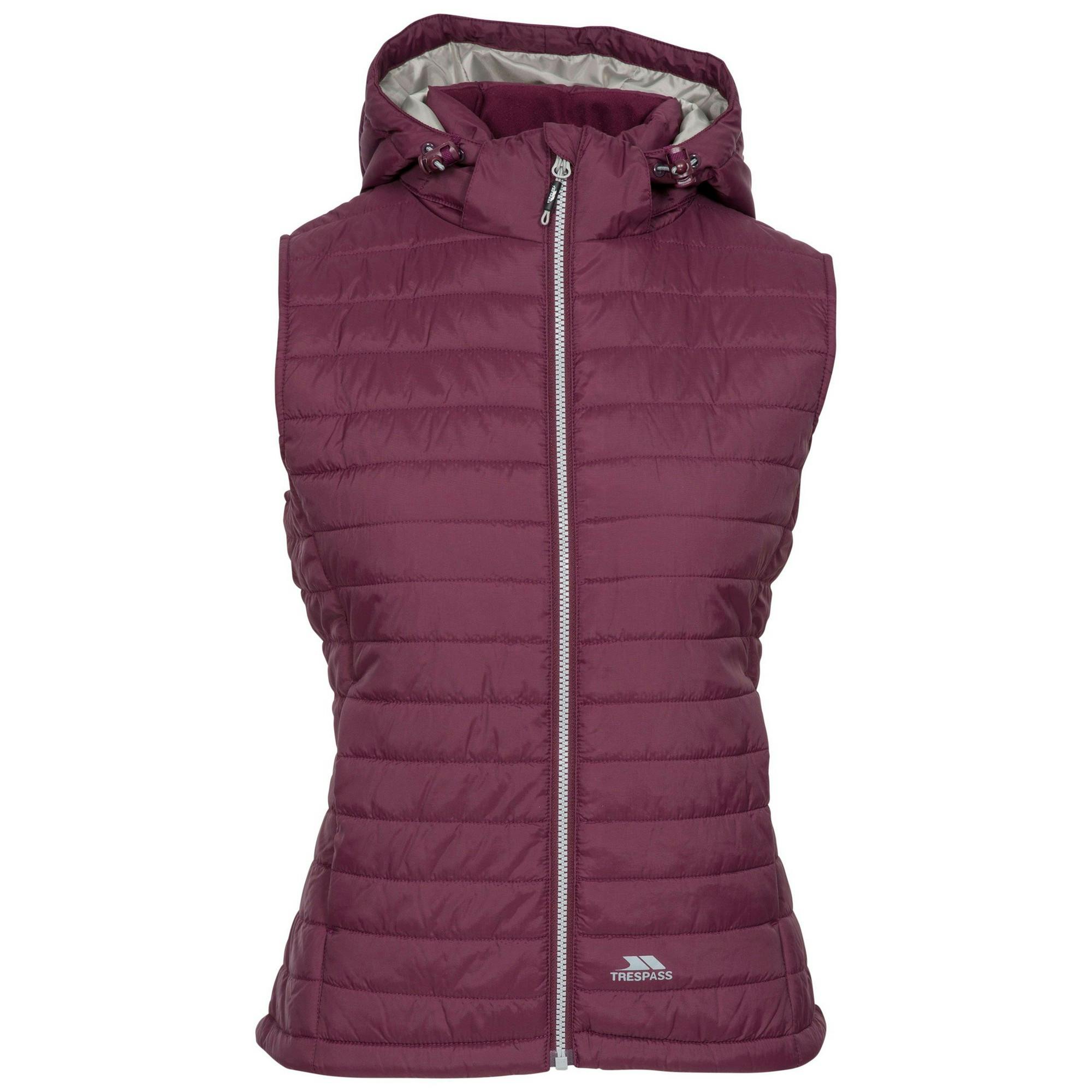 Trespass Women's Aretha Casual Gilet - Fig - Fig - Xxs - 100% Polyamide