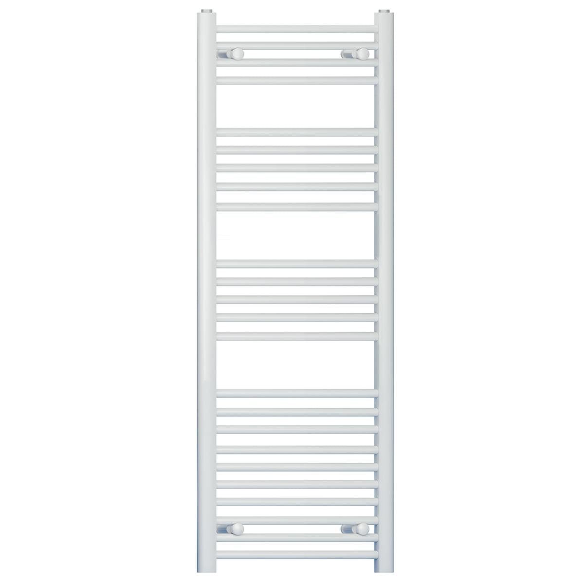 B&Q -  400mm X 1400mm Straight White Heated Bathroom Towel Rail Radiator For Central Heating Uk 19mm Tube - Image 2