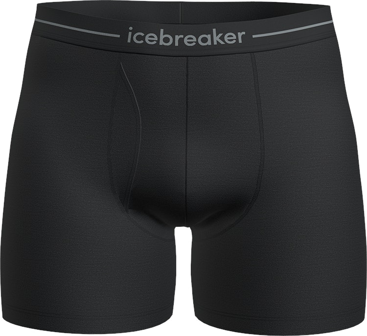 Icebreaker Men's Black "Anatomica" Boxer Briefs With Fly {Ic-103030} - Large