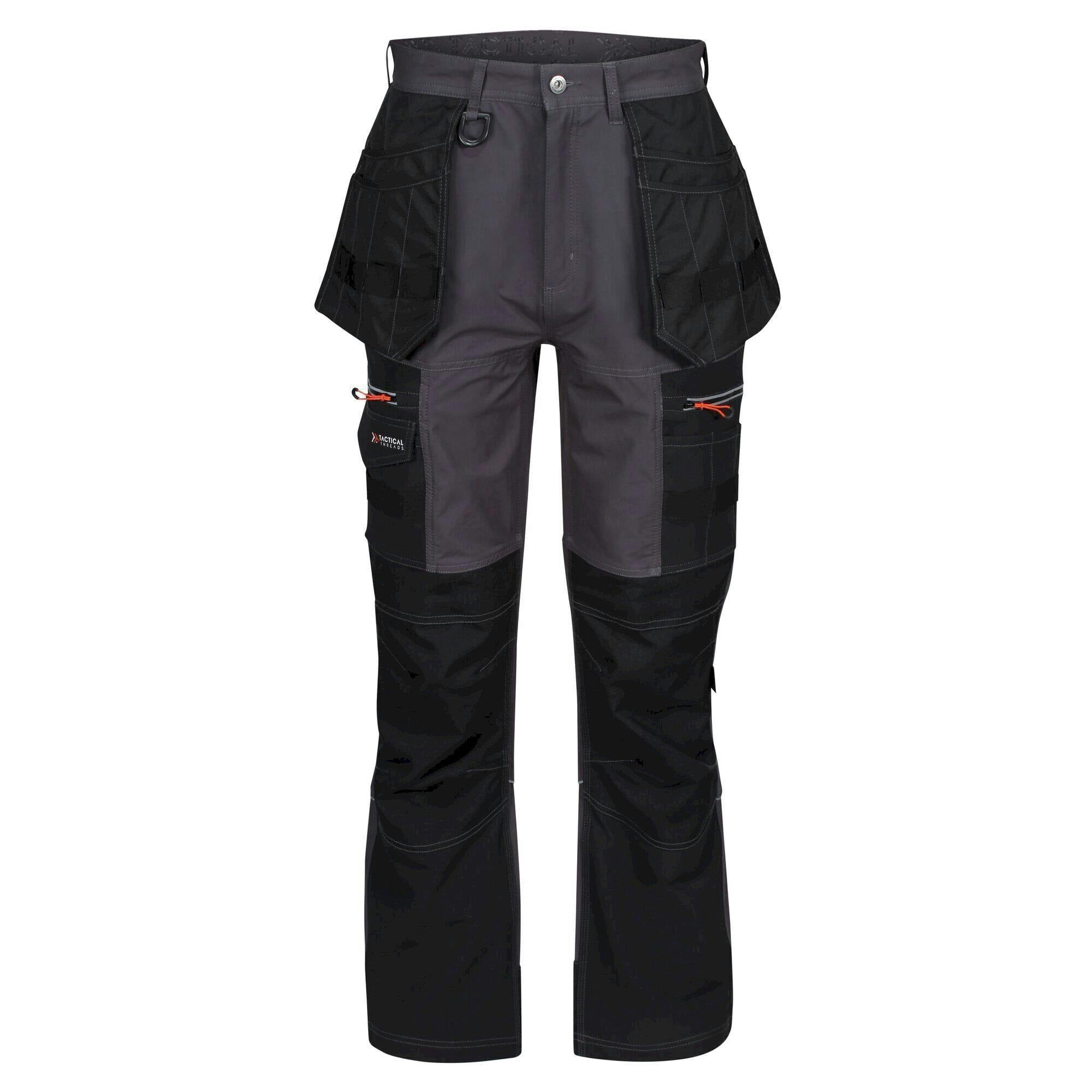Regatta Men's Black Professional Softshell Stretch Work Trousers - Iron/ - 34L - Iron