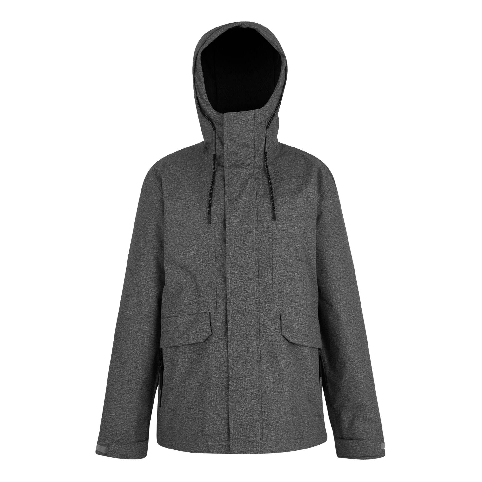 Regatta Men's Grey/Black Sterlings Insulated Waterproof Jacket - Mineral - Mineral - 4XL - 100% Polyester