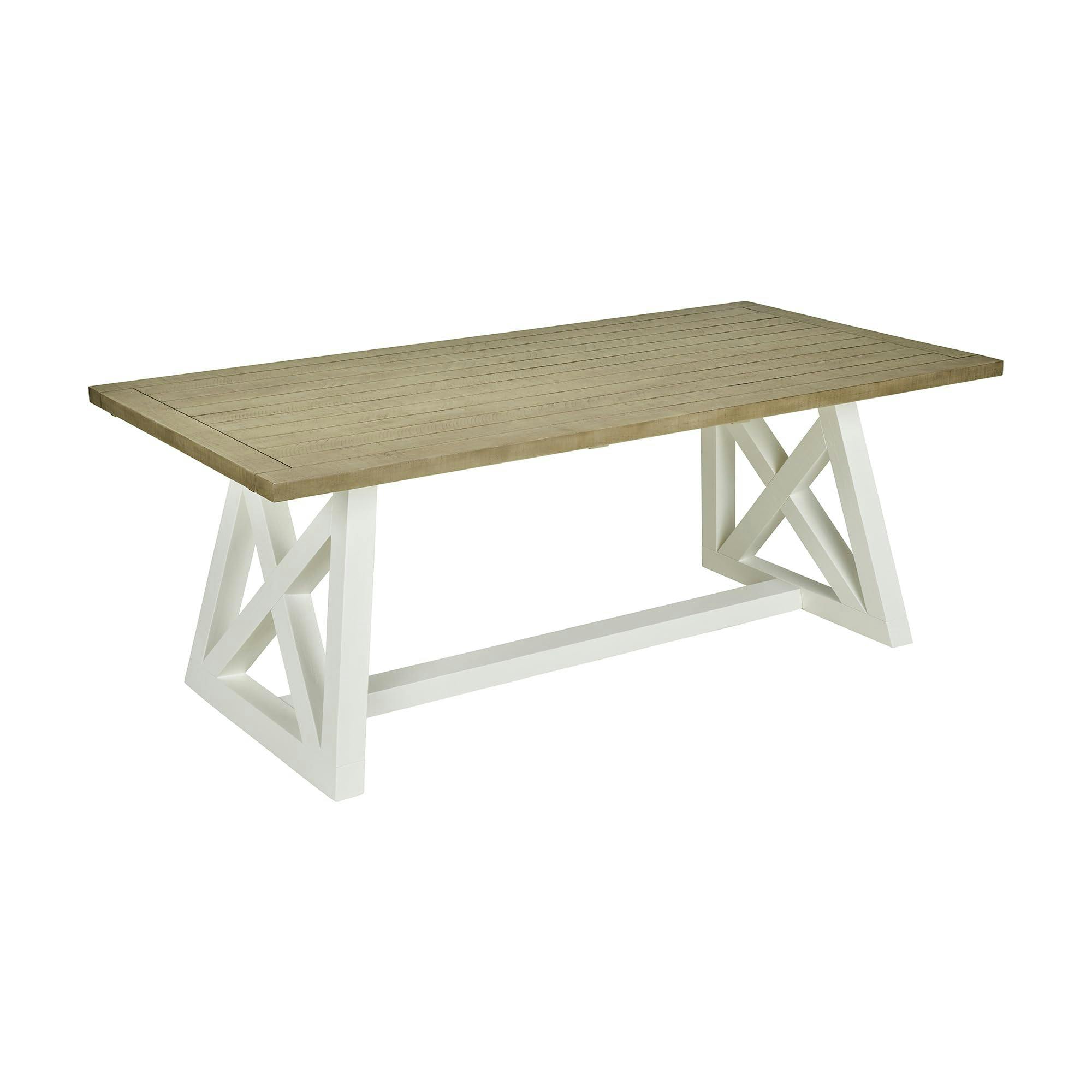 Rackhams White Oxford Extending Dining Table - 200Cm