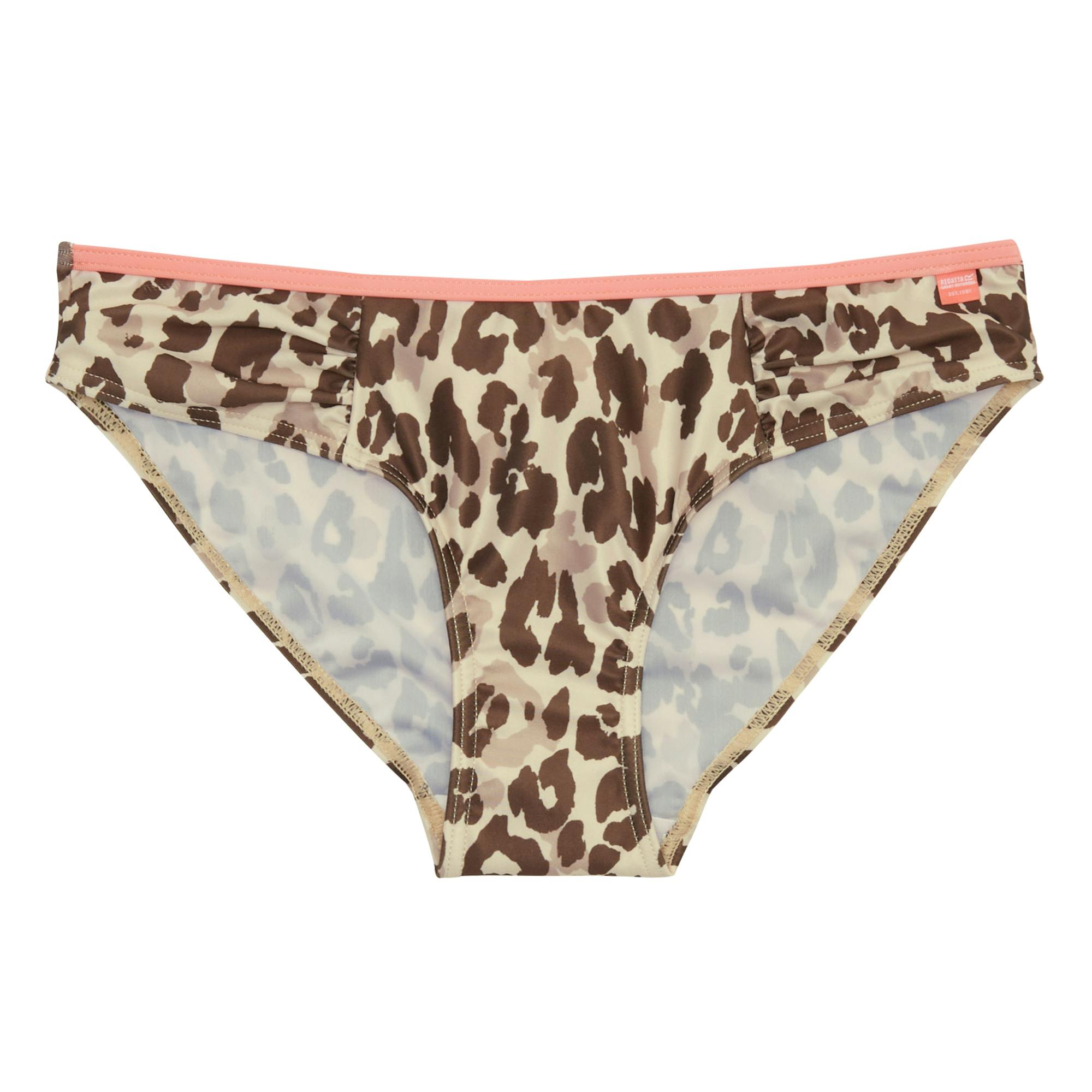 Regatta Women's / Aceana Leopard Print Bikini Bottoms - Natural - 20 Uk - Natural - 100% Mixed