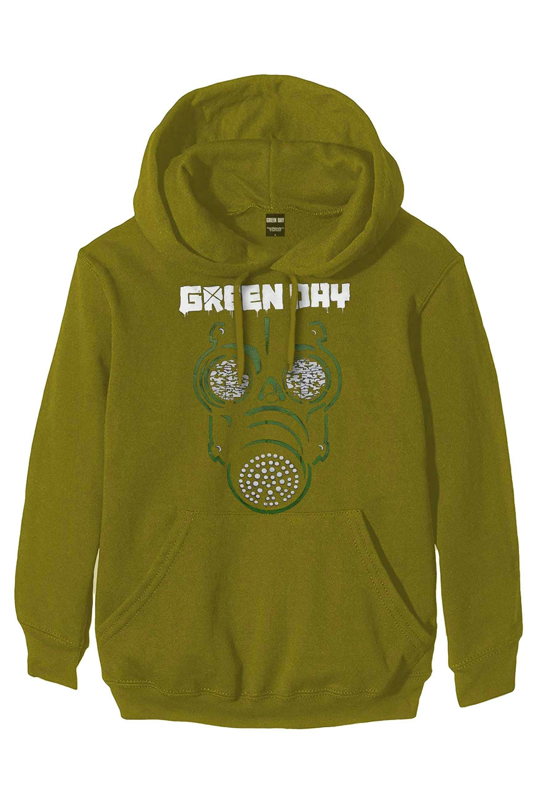 Paradiso Clothing Unisex Green Day Gas Mask Hoodie - S