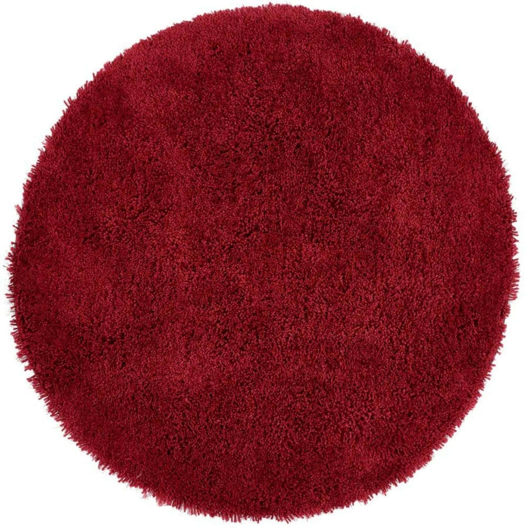The Rugs Red Chicago Shaggy Rug - Ø 133 Cm