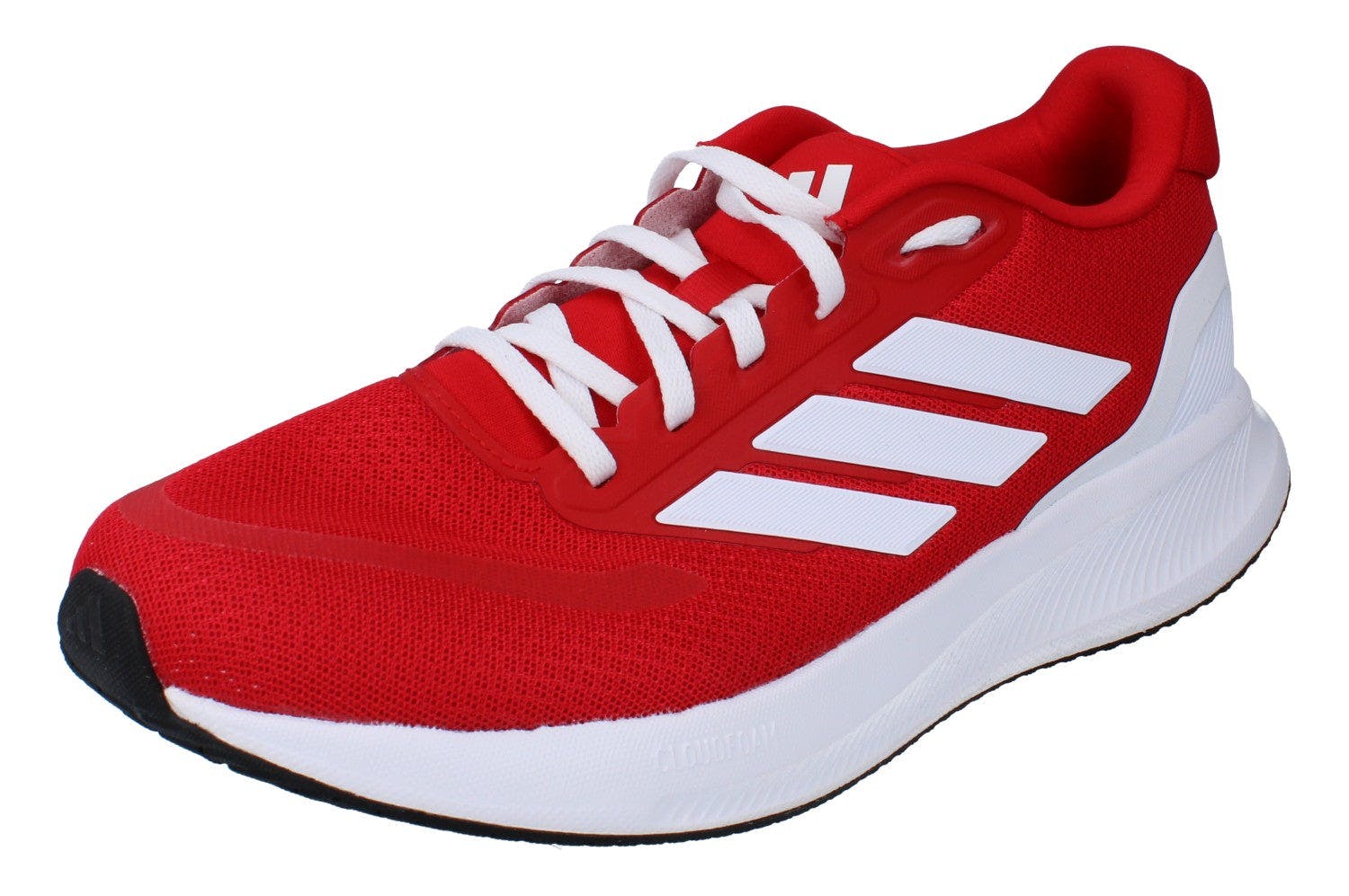 Adidas Men's Red/White/Black Runfalcon 5 Running Trainers Sneakers Jh6246 - Uk 9 | Us 9.5 | Eu 43 1/3