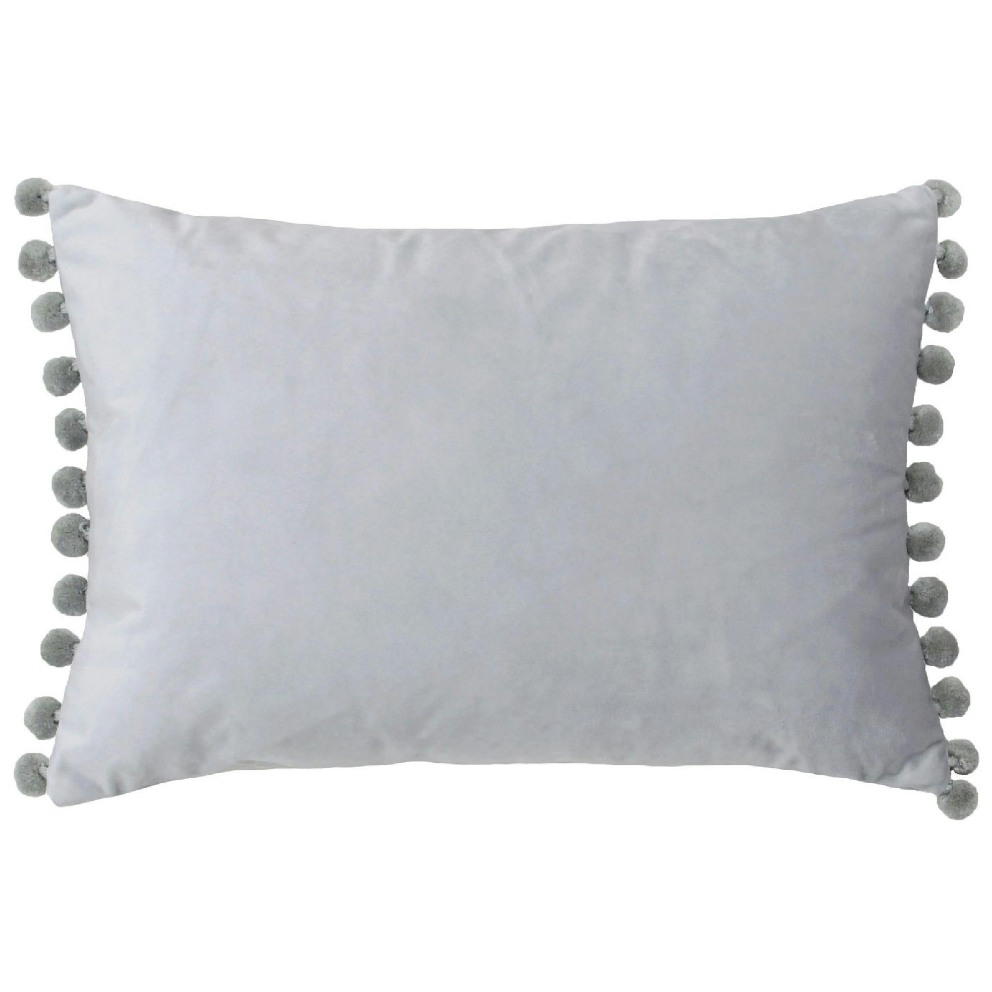 Paoletti Silver Fiesta Rectangle Cushion Cover - Dove/ - 35 X 50Cm - Dove/ - 100% Polyester