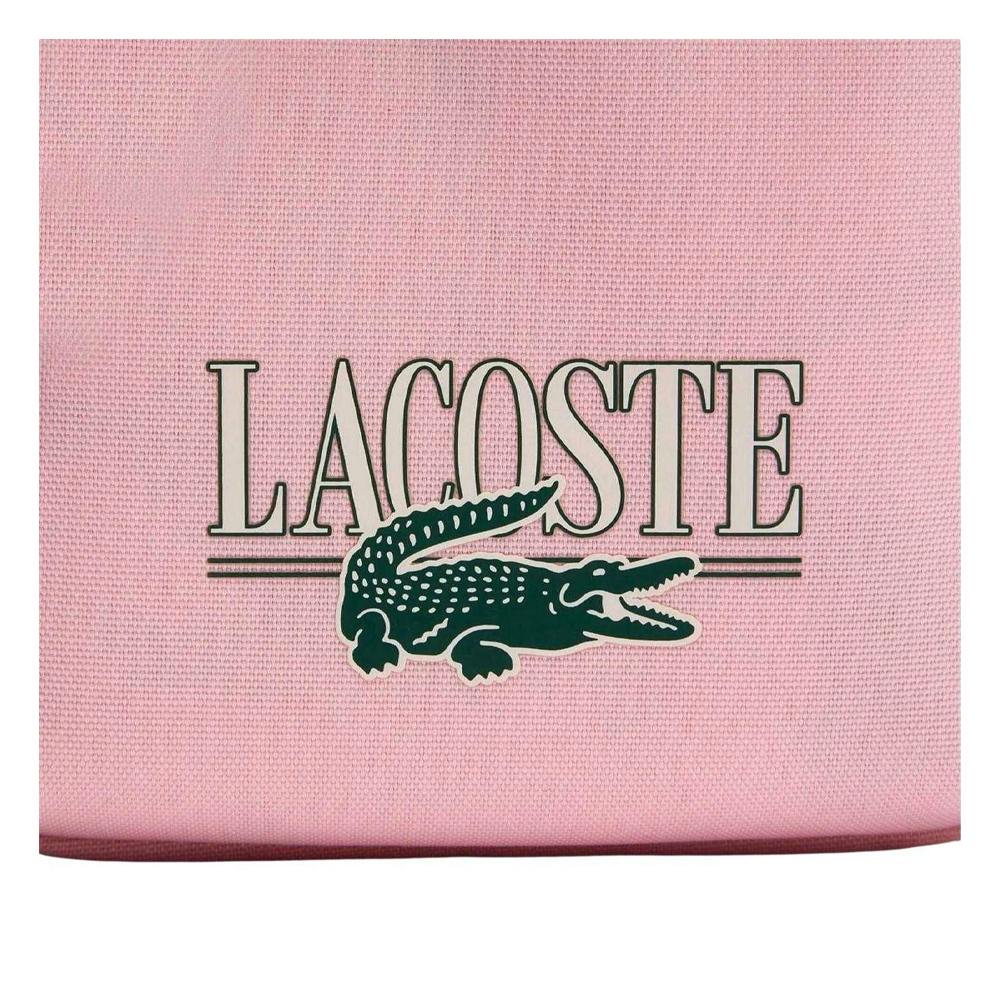 Lacoste Pink Logo Crossbody Bag - Print - One Size - Print - 100% Mixed