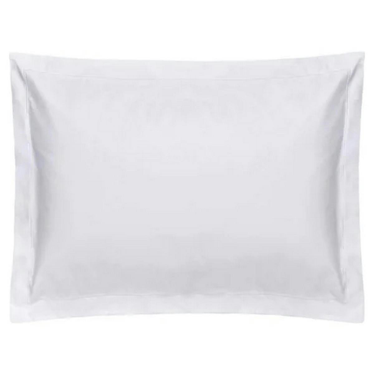 Rackhams White Oxford Pillowcase - 76Cm X 51Cm - 50% Polyester/50% Combed Cotton
