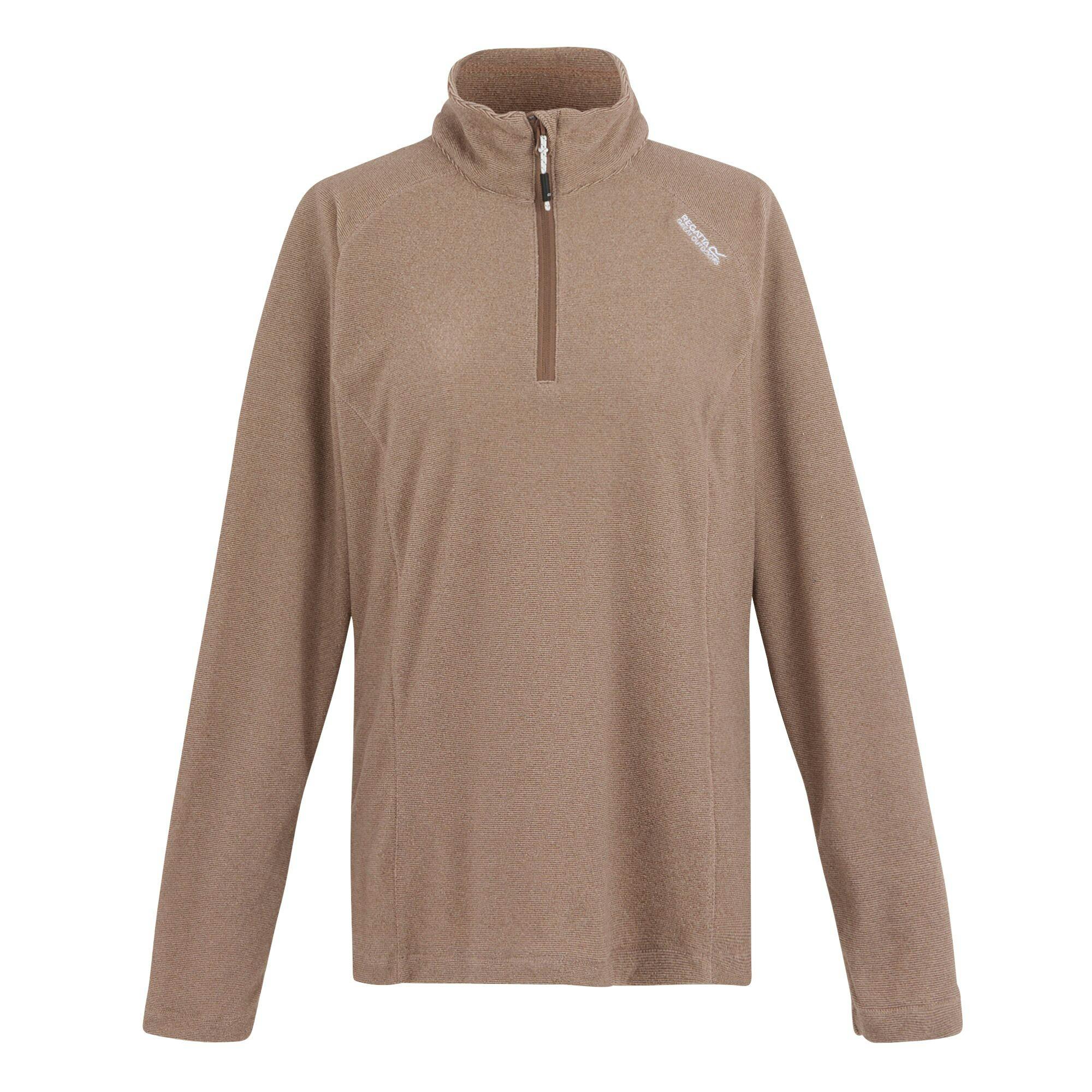 Regatta Women's Great Outdoors Montes Half Zip Fleece Top - Mocha - 16 Uk - Mocha - 100% Polyester