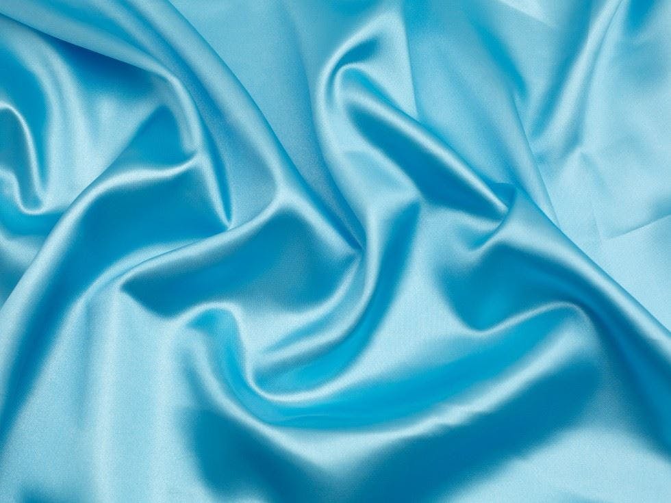 Minerva Core Range Turquoise Minerva Liquid Satin Fabric - Plain Design Dressmaking Fabric, 150 Cm / 60" Wide - Per Metre