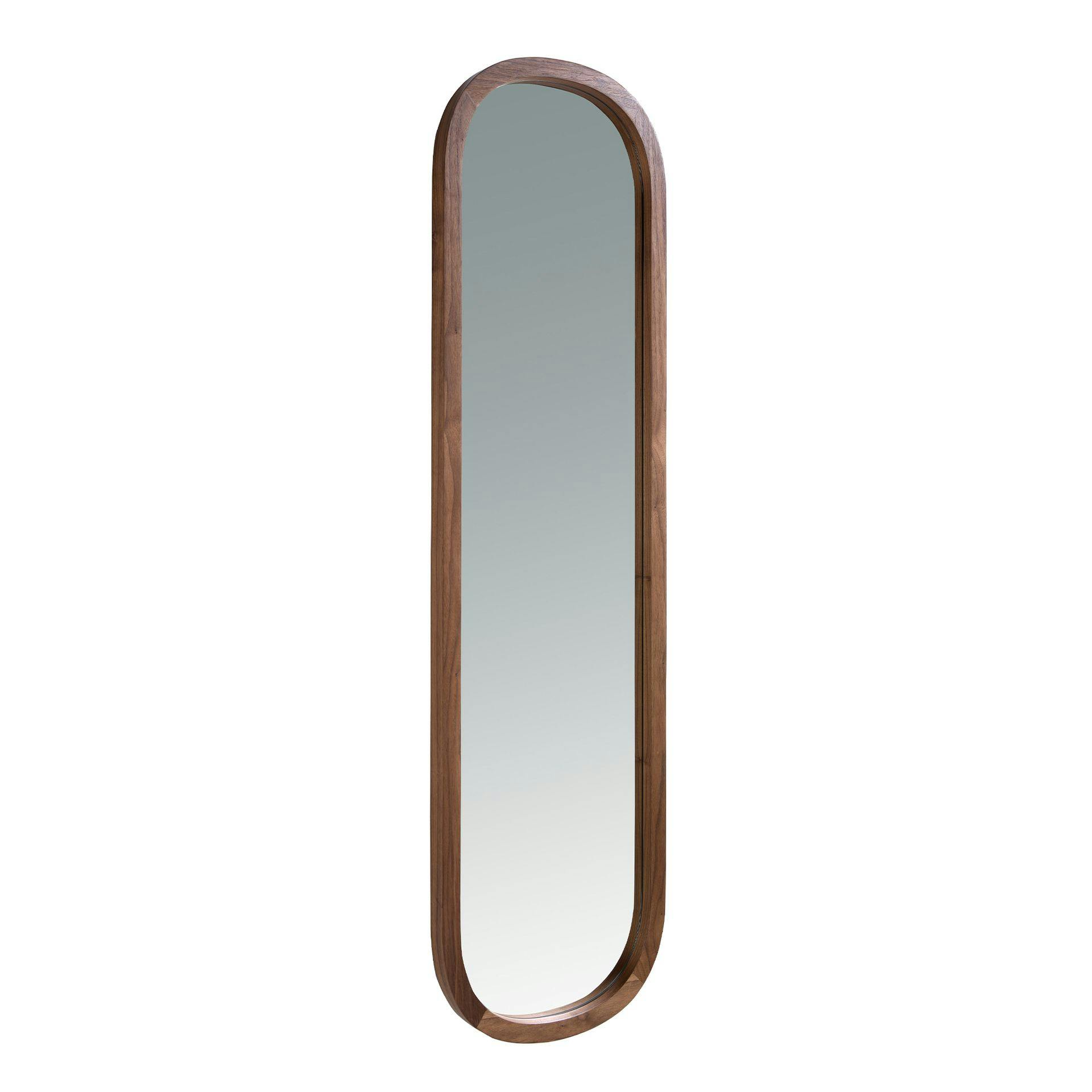 Rackhams Light Oval Walnut Wall Mirror 3234