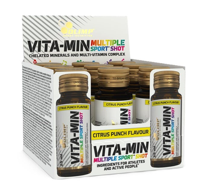 Olimp Nutrition Vita-Min Multiple Sport Shot, Citrus Punch - 9 X 25 Ml.