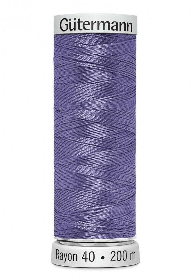 Gutermann No 40 Sulky Rayon Embroidery Thread 200M Rayon Thread Suitable For Embroidery - 1296 - 200 Metres