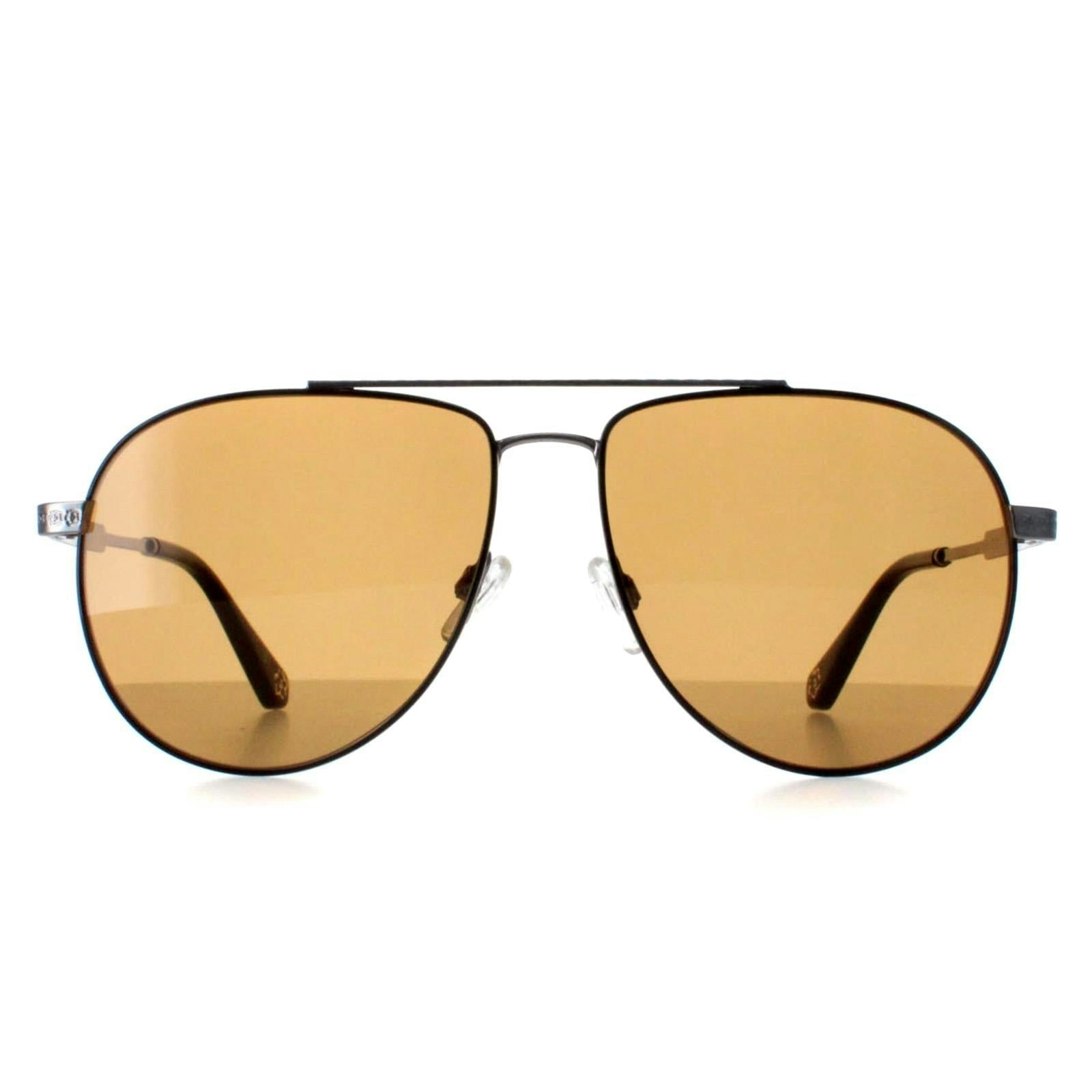 Ted Baker Men's Black Tb1691 Maeve Gunmetal With Painted Rim Sunglasses