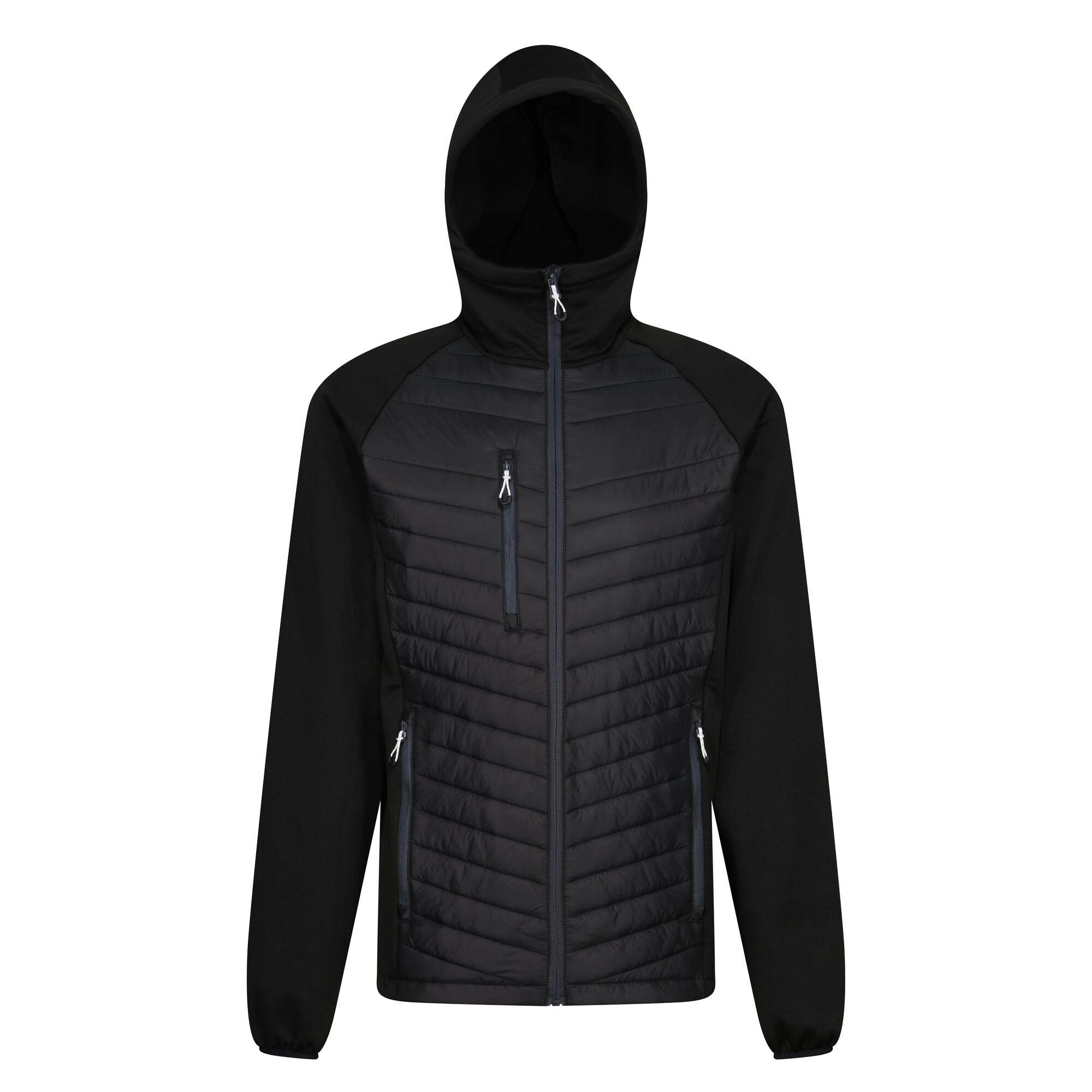 Regatta Men's Black/Grey Navigate Quilted Hybrid Jacket - /Seal - S - /Seal - 100% Polyester