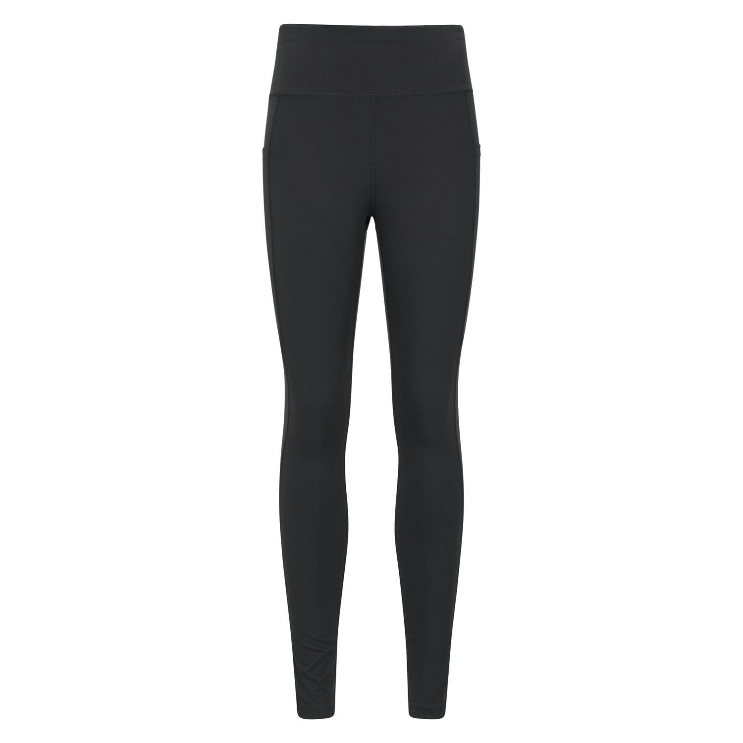 Mountain Warehouse Women's Black Out High Waist Leggings - 22 Uk - 75% Polyamide/25% Elastane