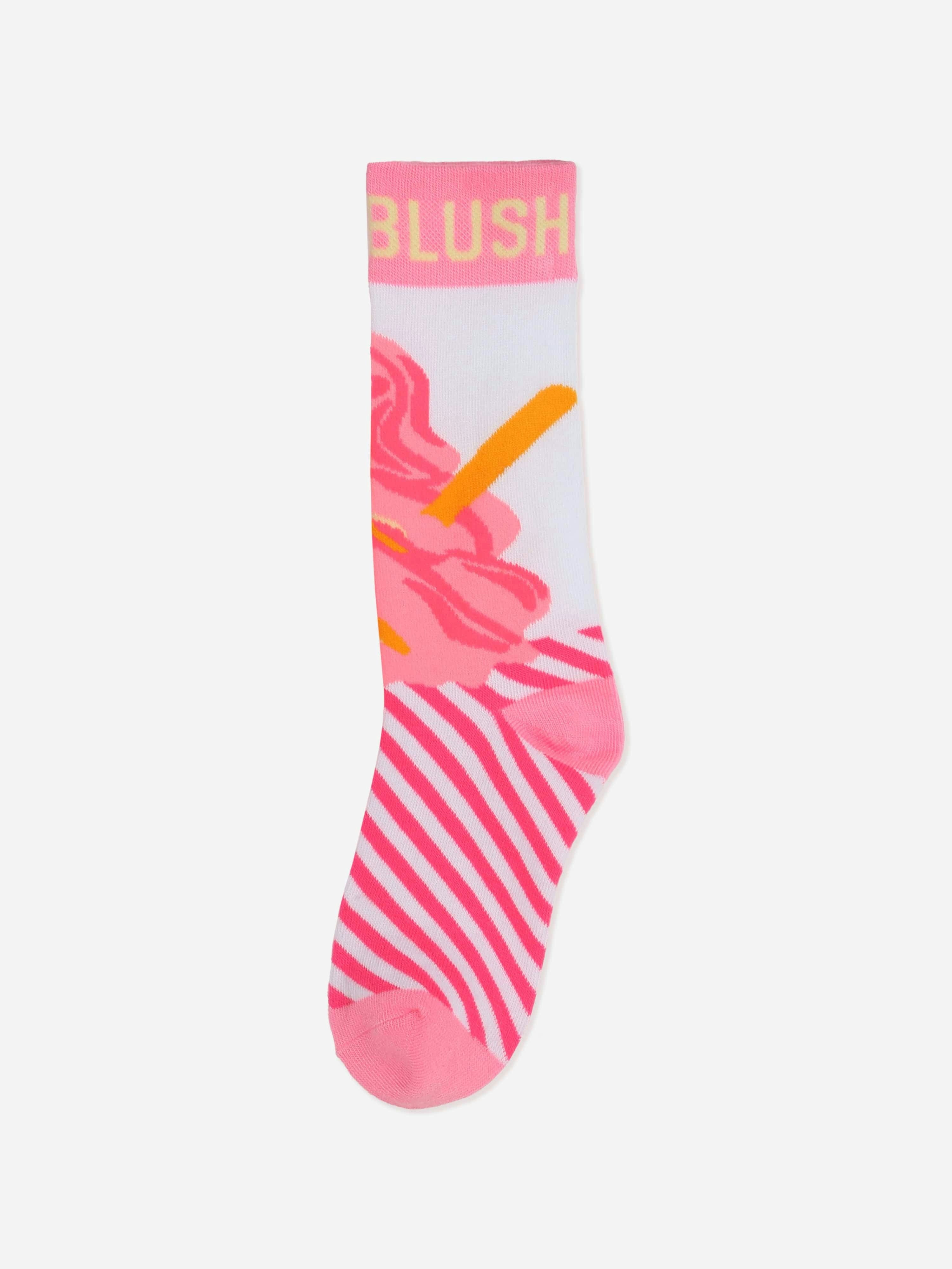 Billieblush Girls Cream/Pink Ice Socks In - Eu 31 - 34