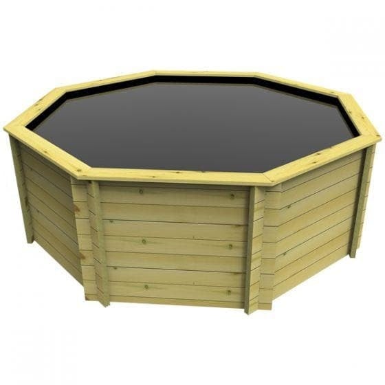 Gtc 12Ft 2414 Gallon Raised Wooden Koi Pond, 44Mm Thick, 1099Mm High