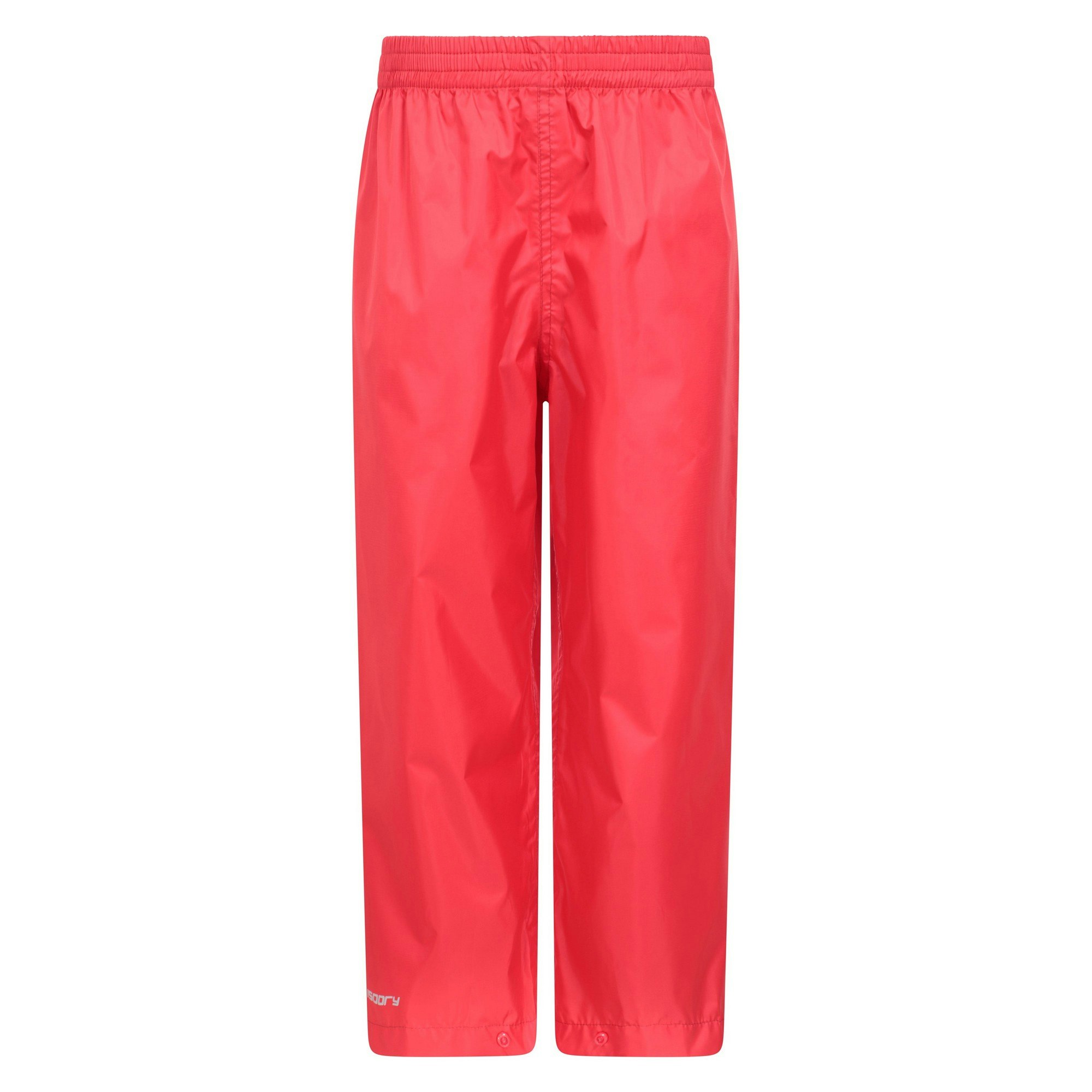 Mountain Warehouse Red Kids Pakka Ii Waterproof Over Trousers - Size 13 Years