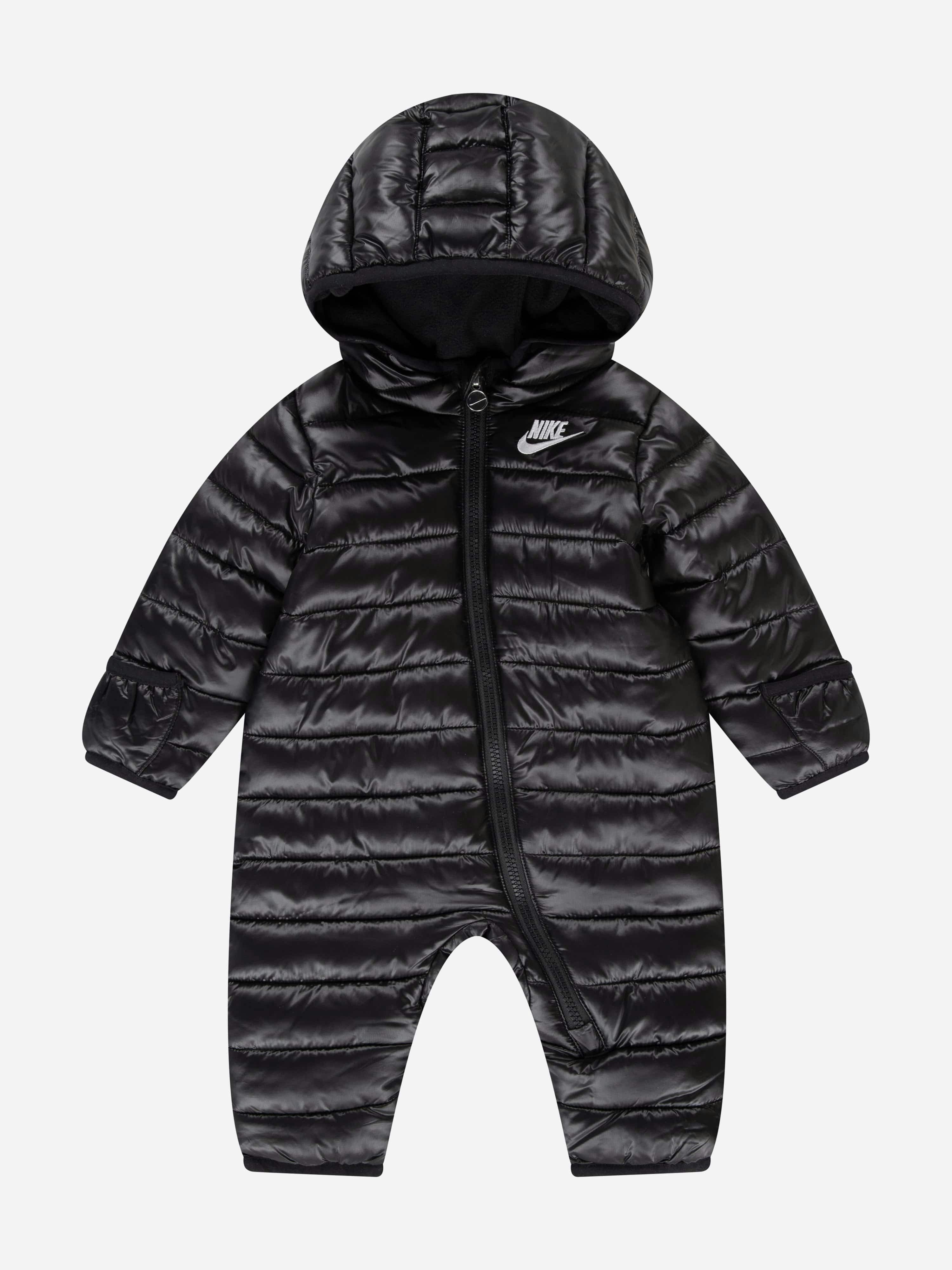 Nike Black Baby Solid Snowsuit In - 12 Mths